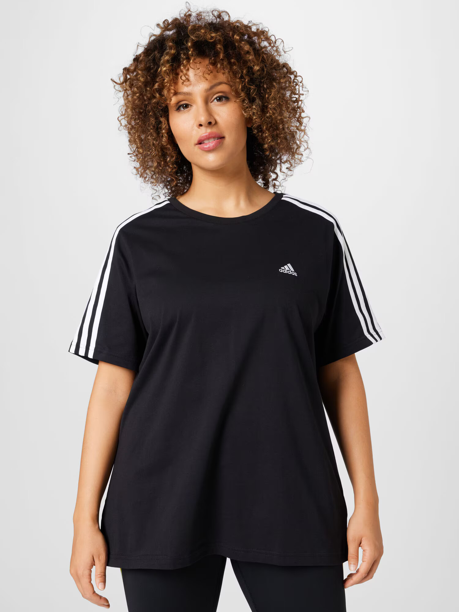 ADIDAS SPORTSWEAR Tricou funcțional 'Essentials 3-Stripes ' negru / alb - Pled.ro