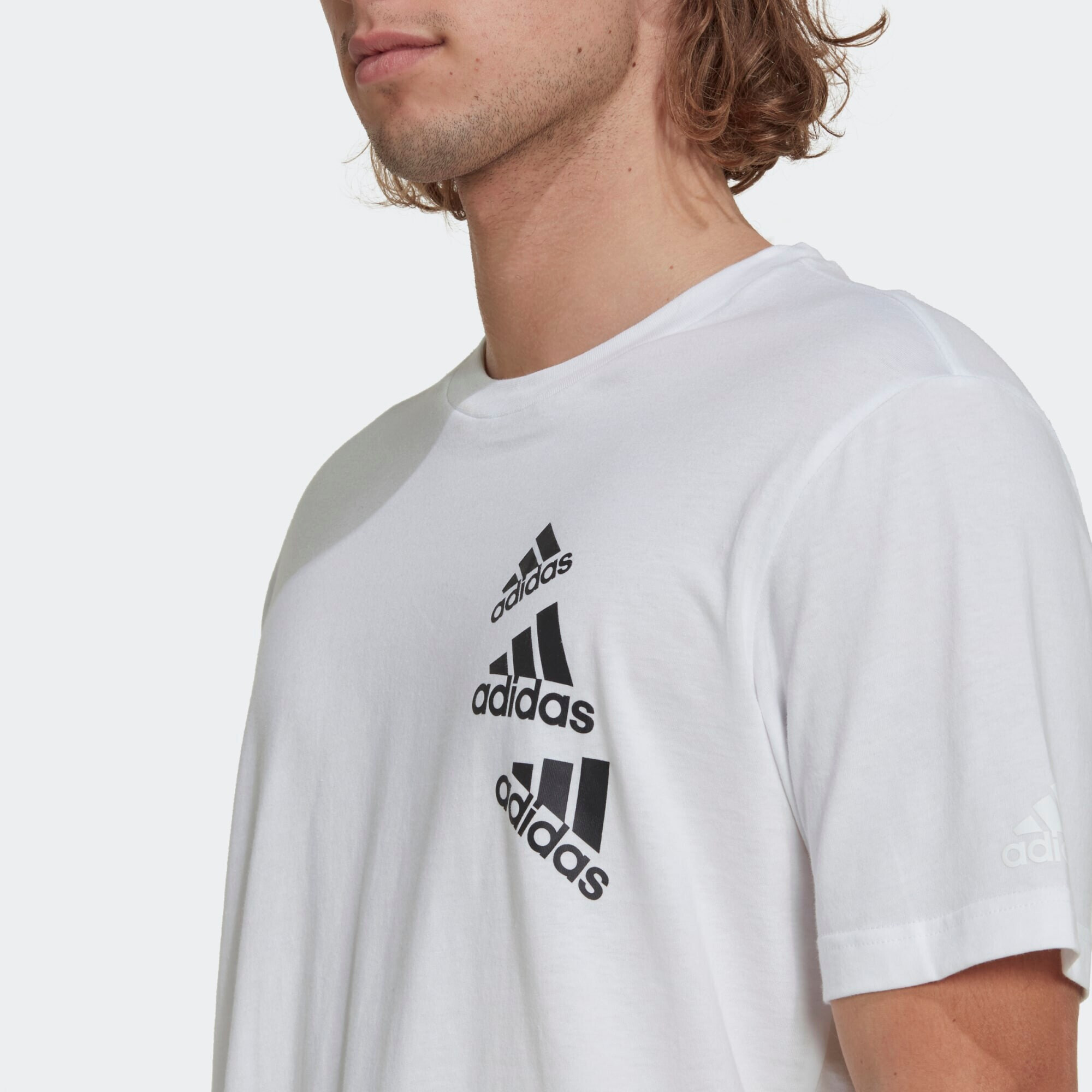 ADIDAS SPORTSWEAR Tricou funcțional 'Essentials Brandlove' negru / alb - Pled.ro