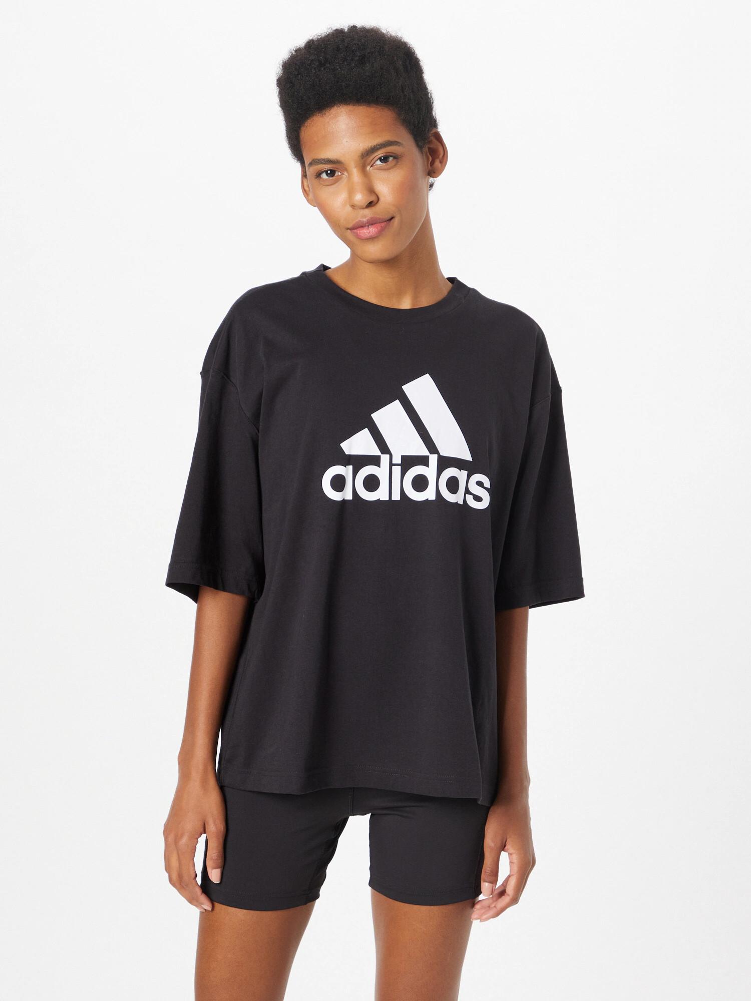 ADIDAS SPORTSWEAR Tricou funcțional 'Future Icons Badge Of Sport' negru / alb - Pled.ro