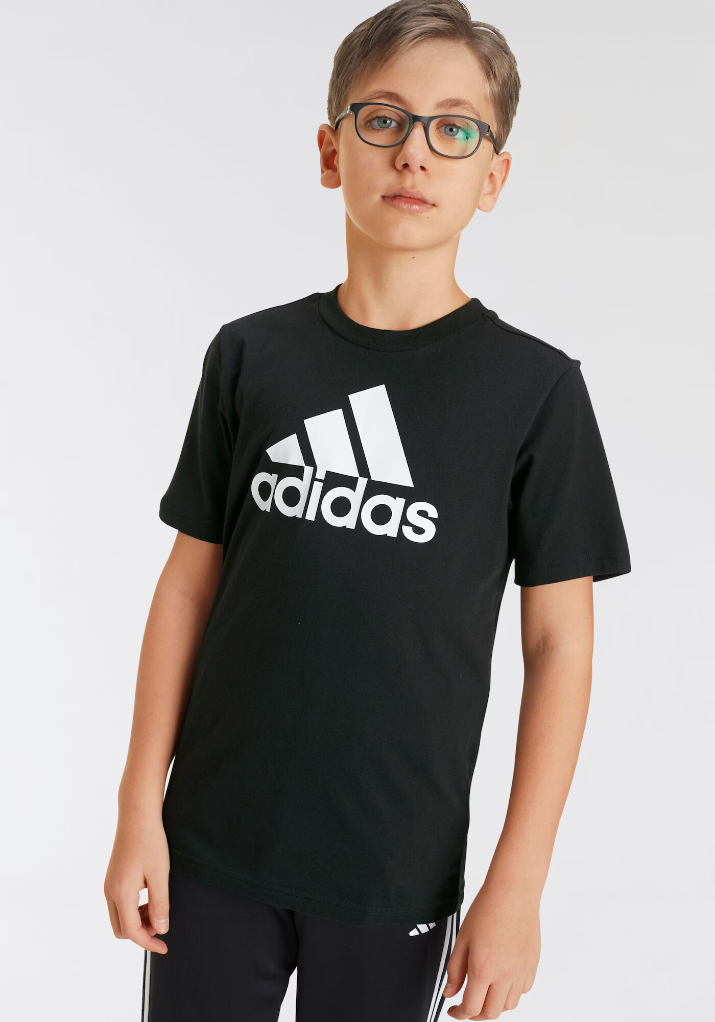 ADIDAS SPORTSWEAR Tricou funcțional 'Essentials' negru / alb - Pled.ro