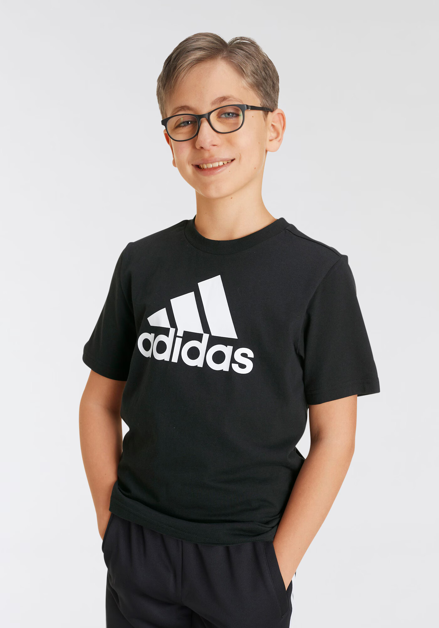 ADIDAS SPORTSWEAR Tricou funcțional 'Essentials' negru / alb - Pled.ro