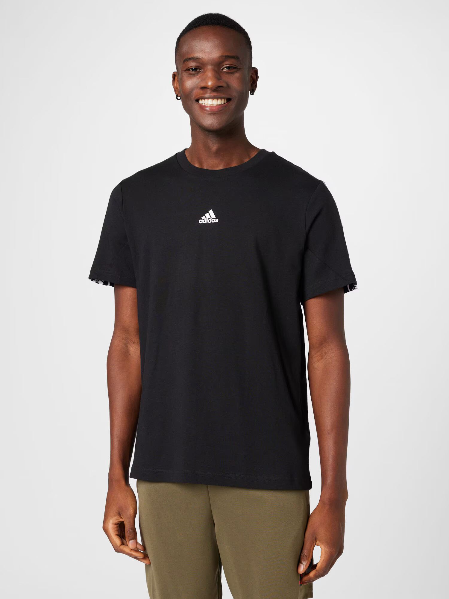 ADIDAS SPORTSWEAR Tricou funcțional 'Brandlove' negru / alb - Pled.ro