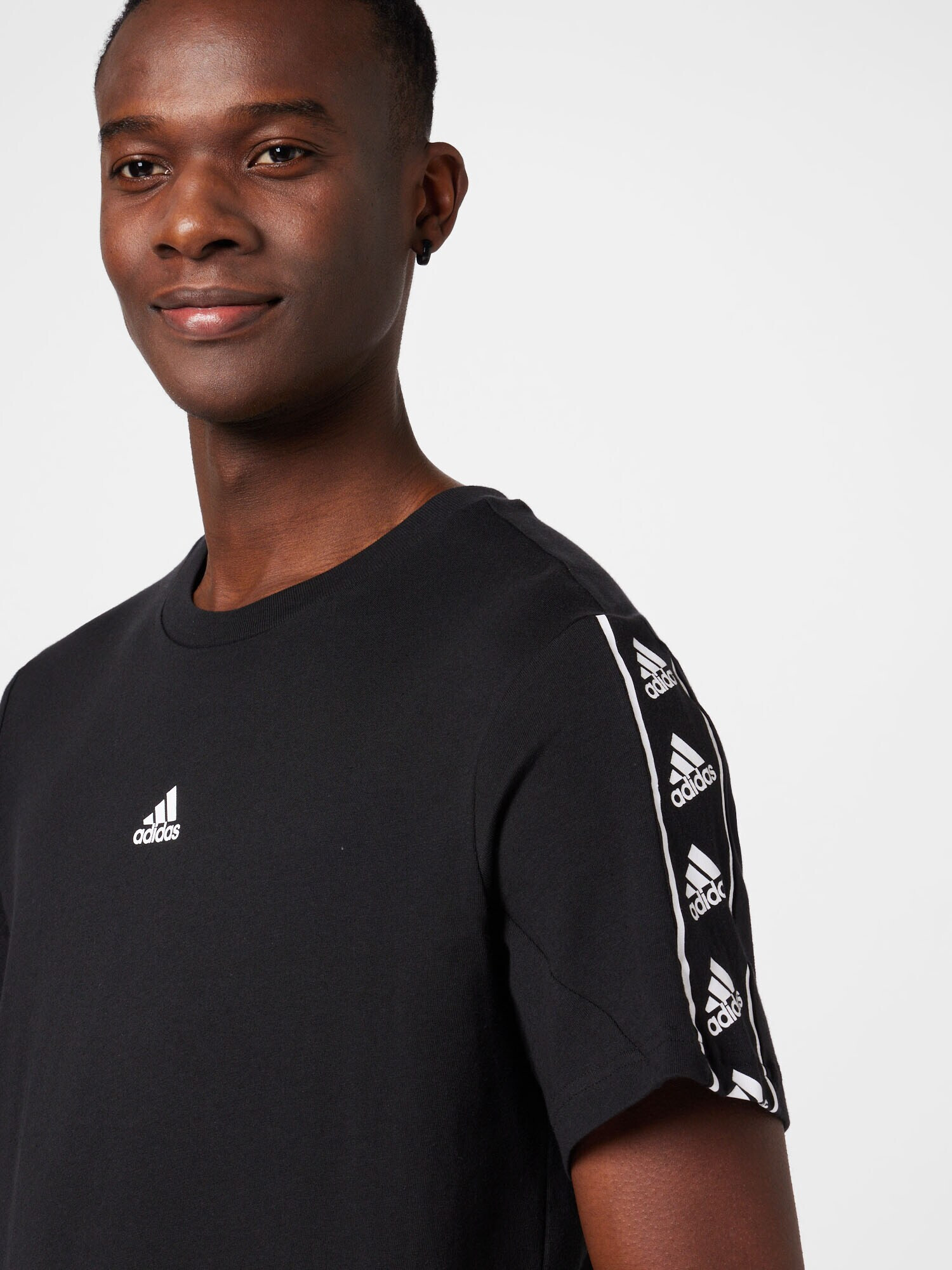 ADIDAS SPORTSWEAR Tricou funcțional 'Brandlove' negru / alb - Pled.ro