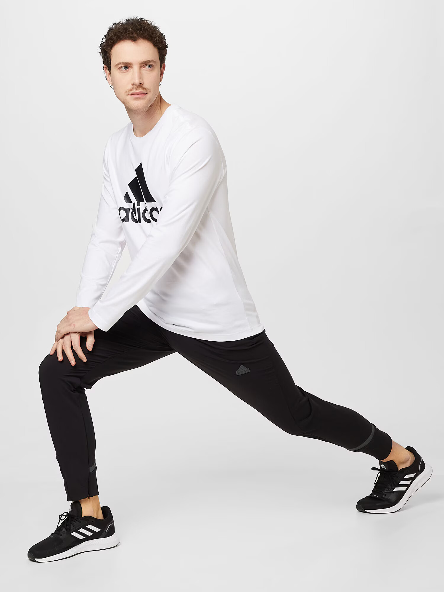 ADIDAS SPORTSWEAR Tricou funcțional negru / alb - Pled.ro