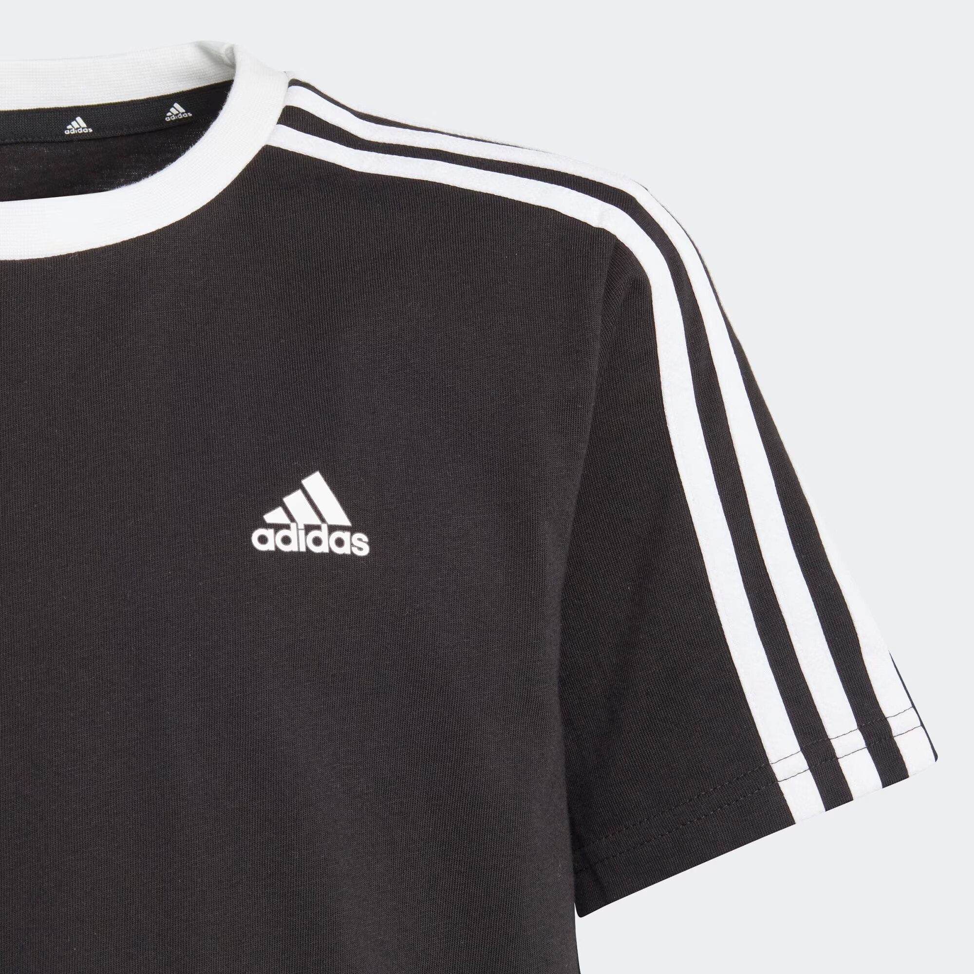 ADIDAS SPORTSWEAR Tricou funcțional 'Essentials 3-Stripes Loose Fit friend' negru / alb - Pled.ro