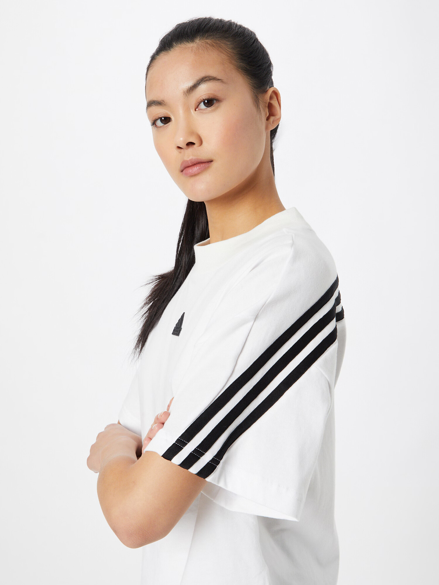 ADIDAS SPORTSWEAR Tricou funcțional 'Future Icons 3-Stripes' negru / alb - Pled.ro