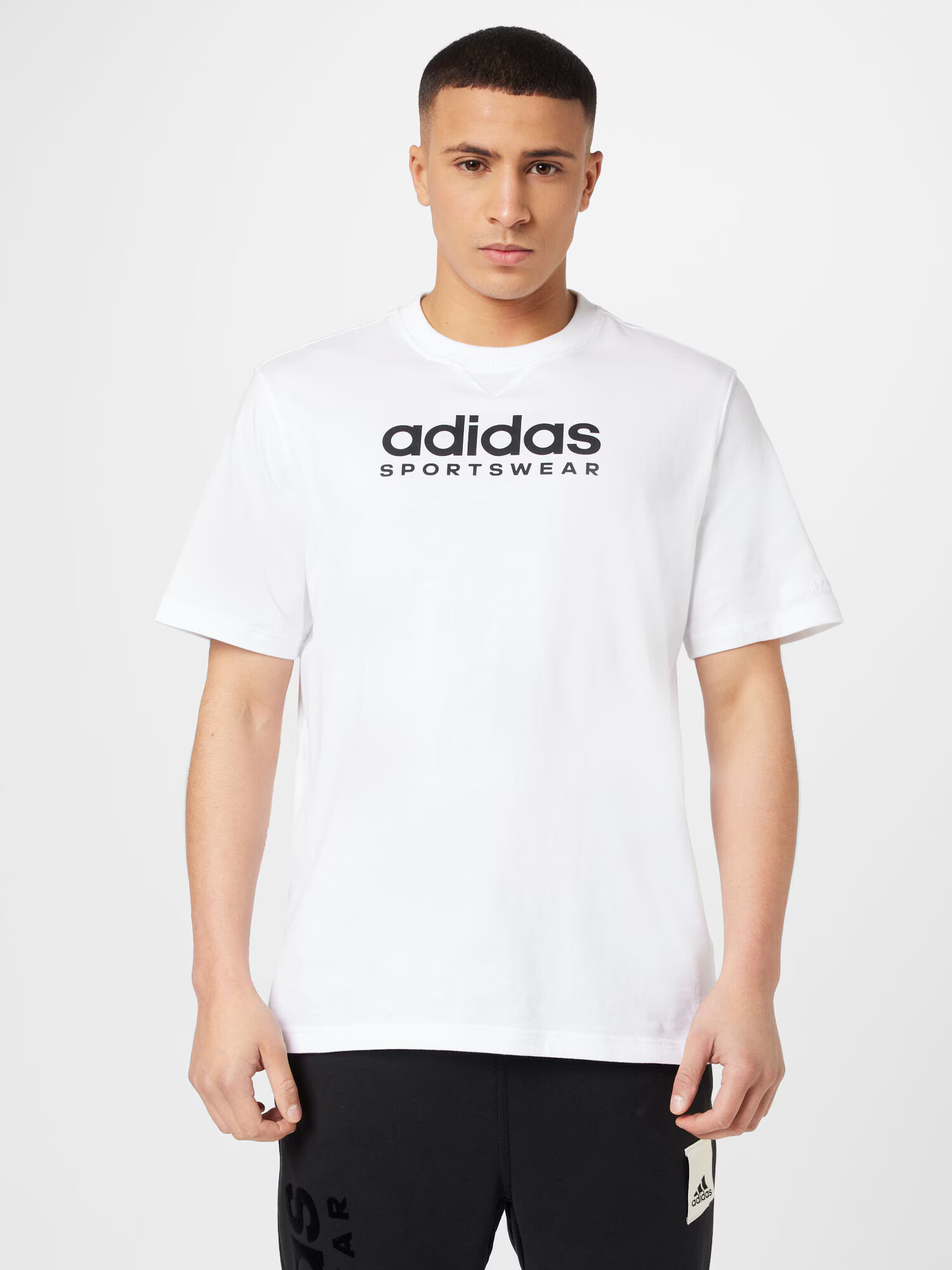 ADIDAS SPORTSWEAR Tricou funcțional negru / alb murdar - Pled.ro