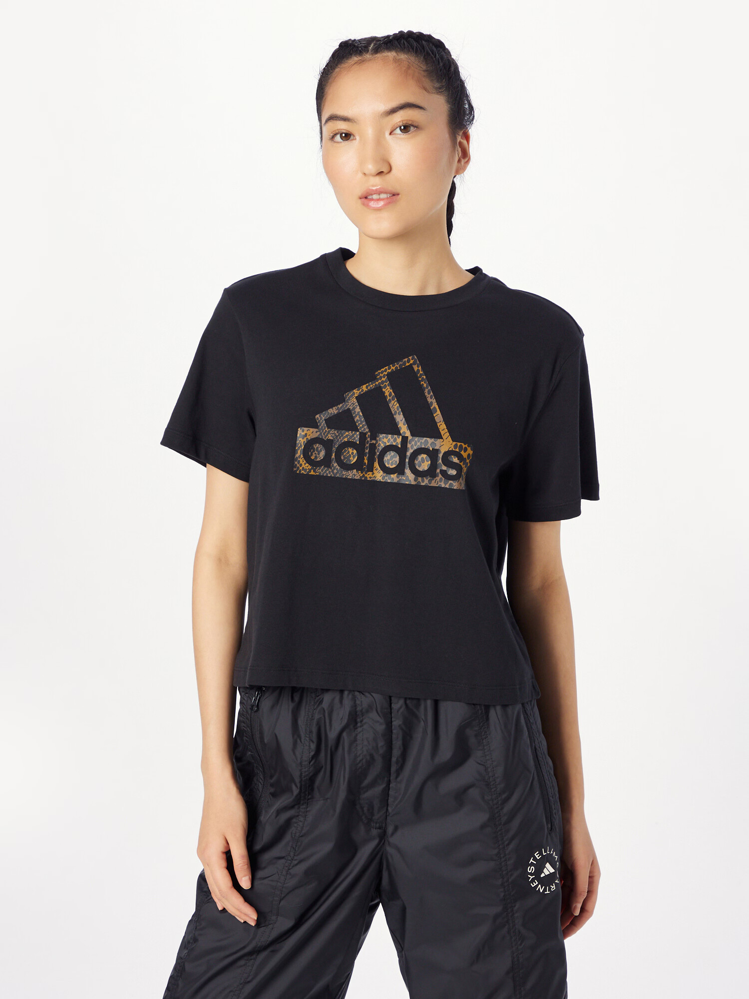 ADIDAS SPORTSWEAR Tricou funcțional 'Reptile Badge of Sport Graphic' portocaliu / negru - Pled.ro