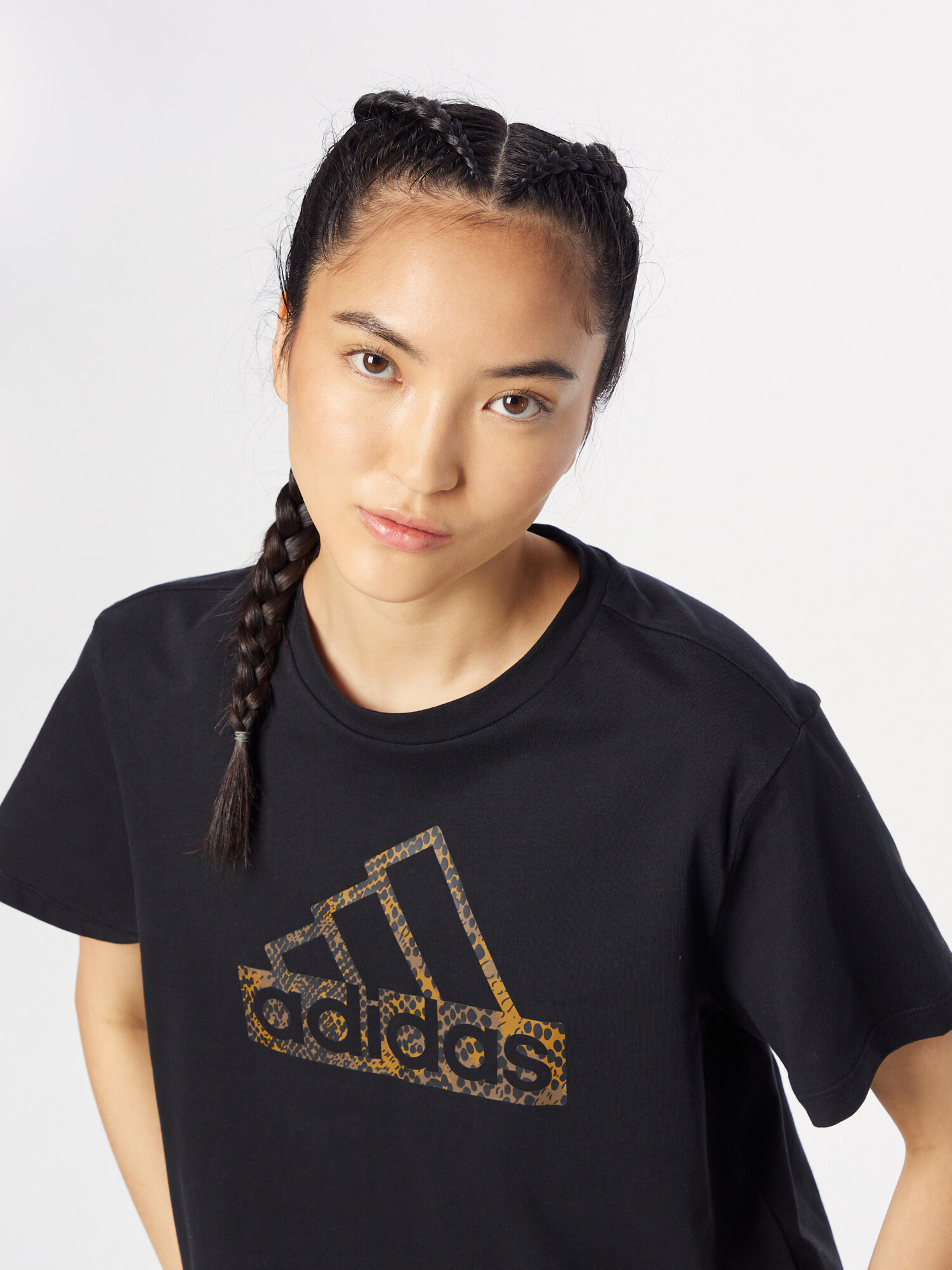 ADIDAS SPORTSWEAR Tricou funcțional 'Reptile Badge of Sport Graphic' portocaliu / negru - Pled.ro