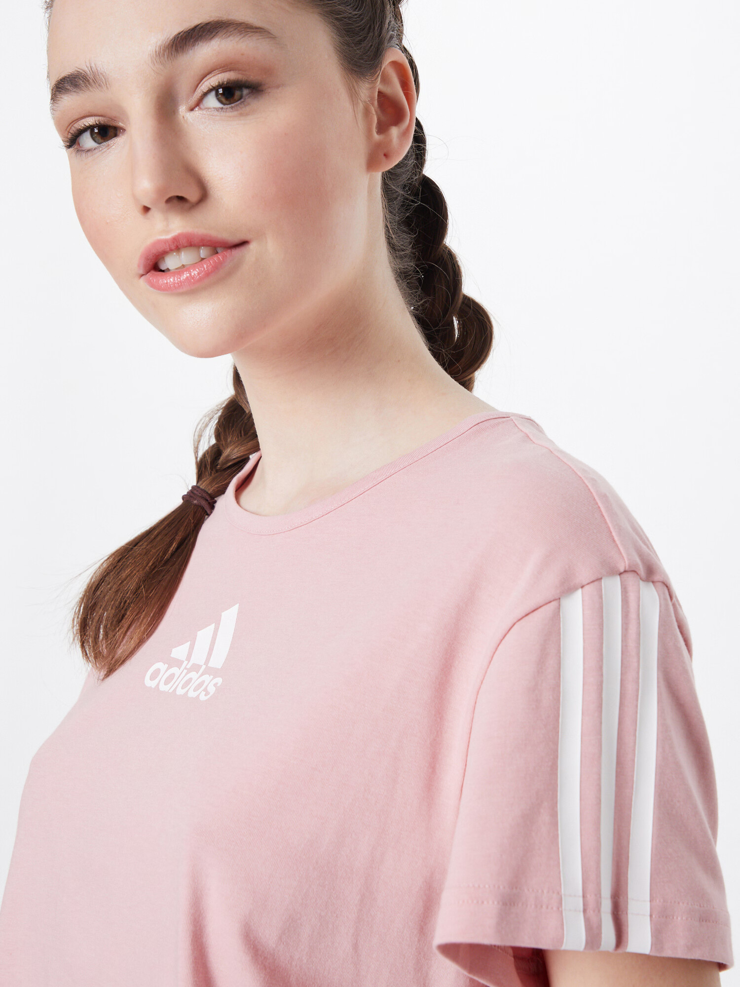 ADIDAS SPORTSWEAR Tricou funcțional roz deschis / alb - Pled.ro