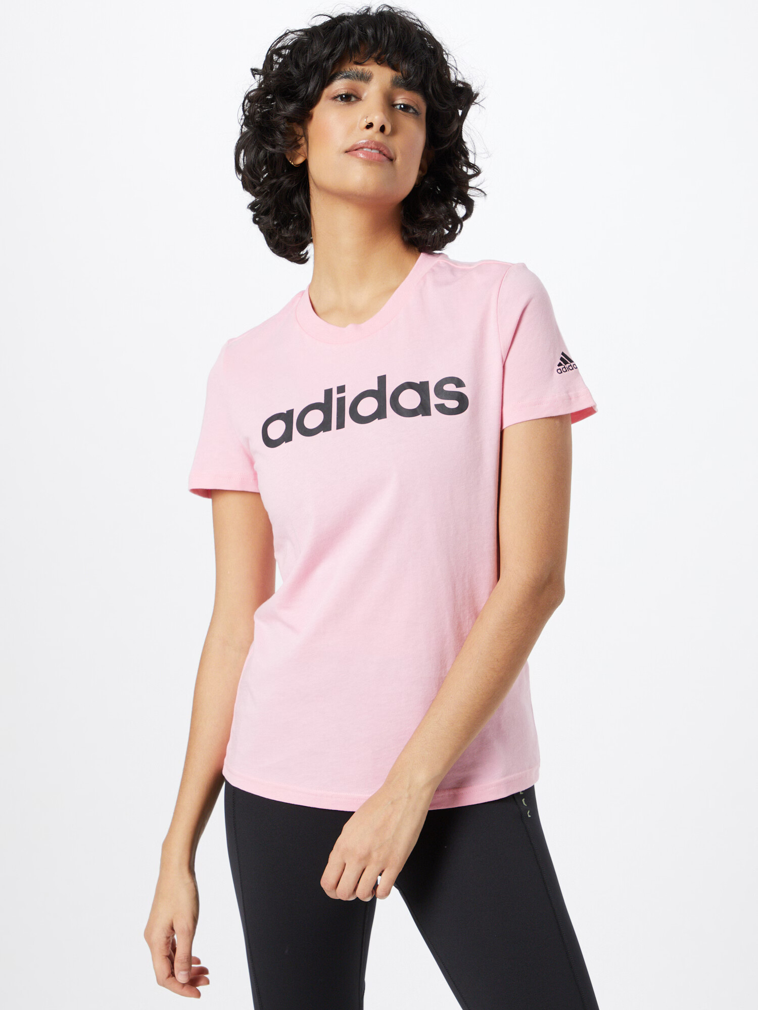 ADIDAS SPORTSWEAR Tricou funcțional roz deschis / negru - Pled.ro