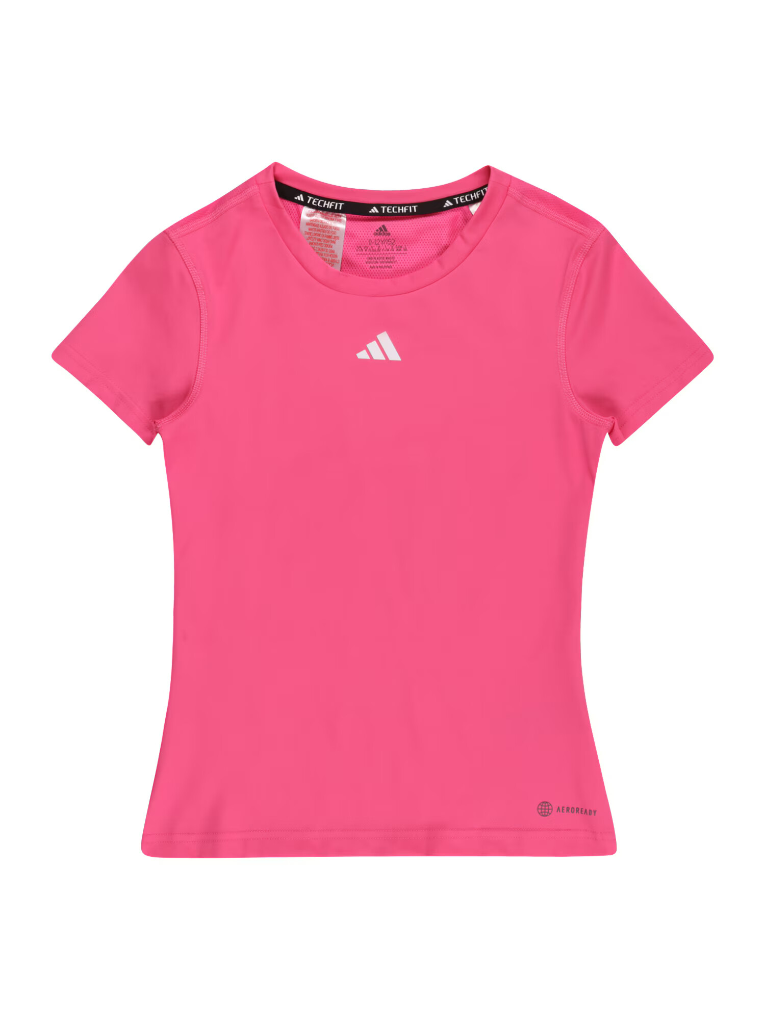 ADIDAS SPORTSWEAR Tricou funcțional 'Techfit Aeroready Icons' gri / roz / alb - Pled.ro