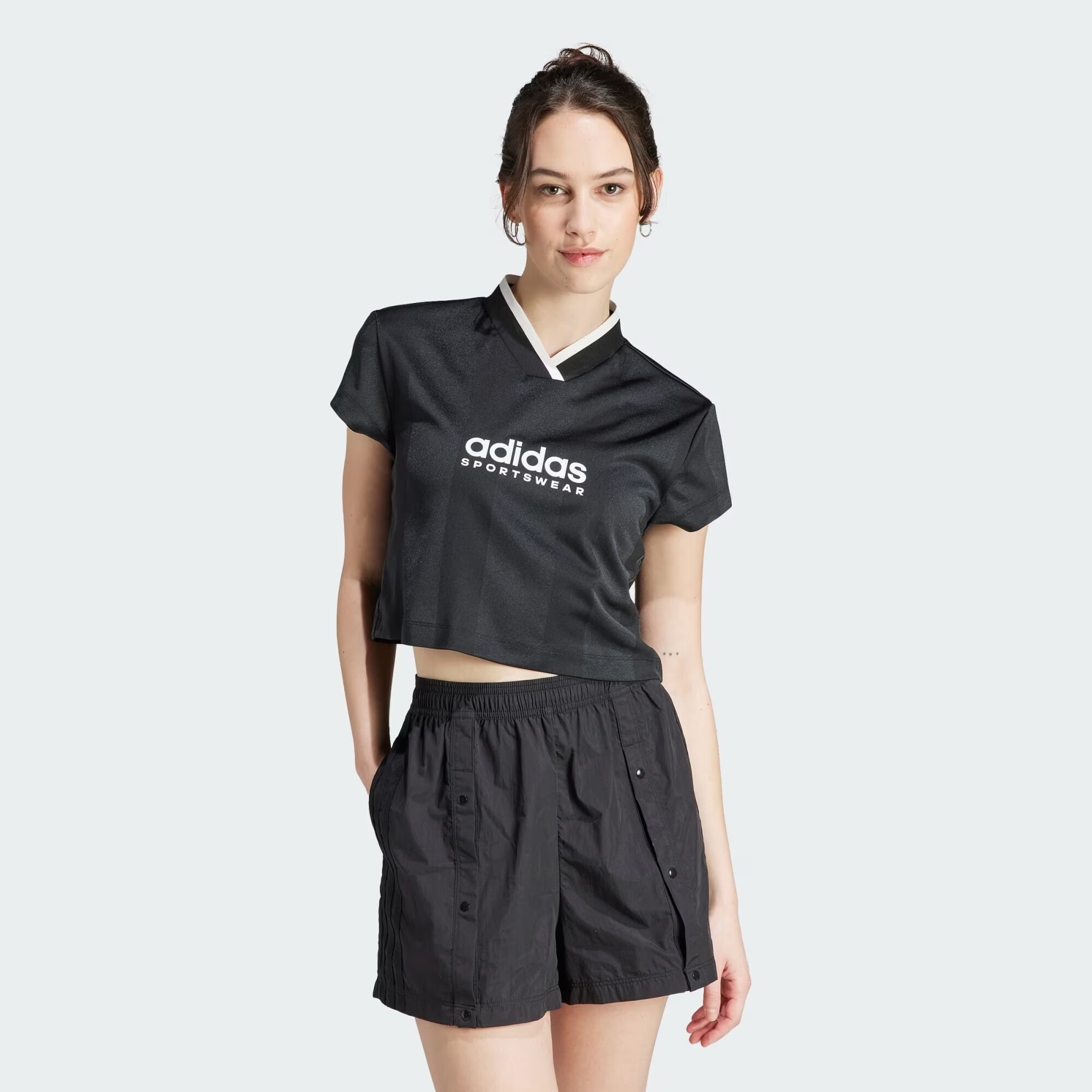 ADIDAS SPORTSWEAR Tricou funcțional 'Tiro' negru / alb - Pled.ro