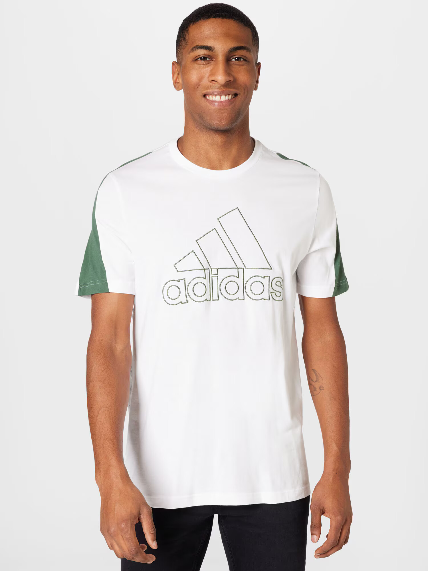 ADIDAS SPORTSWEAR Tricou funcțional verde / alb - Pled.ro