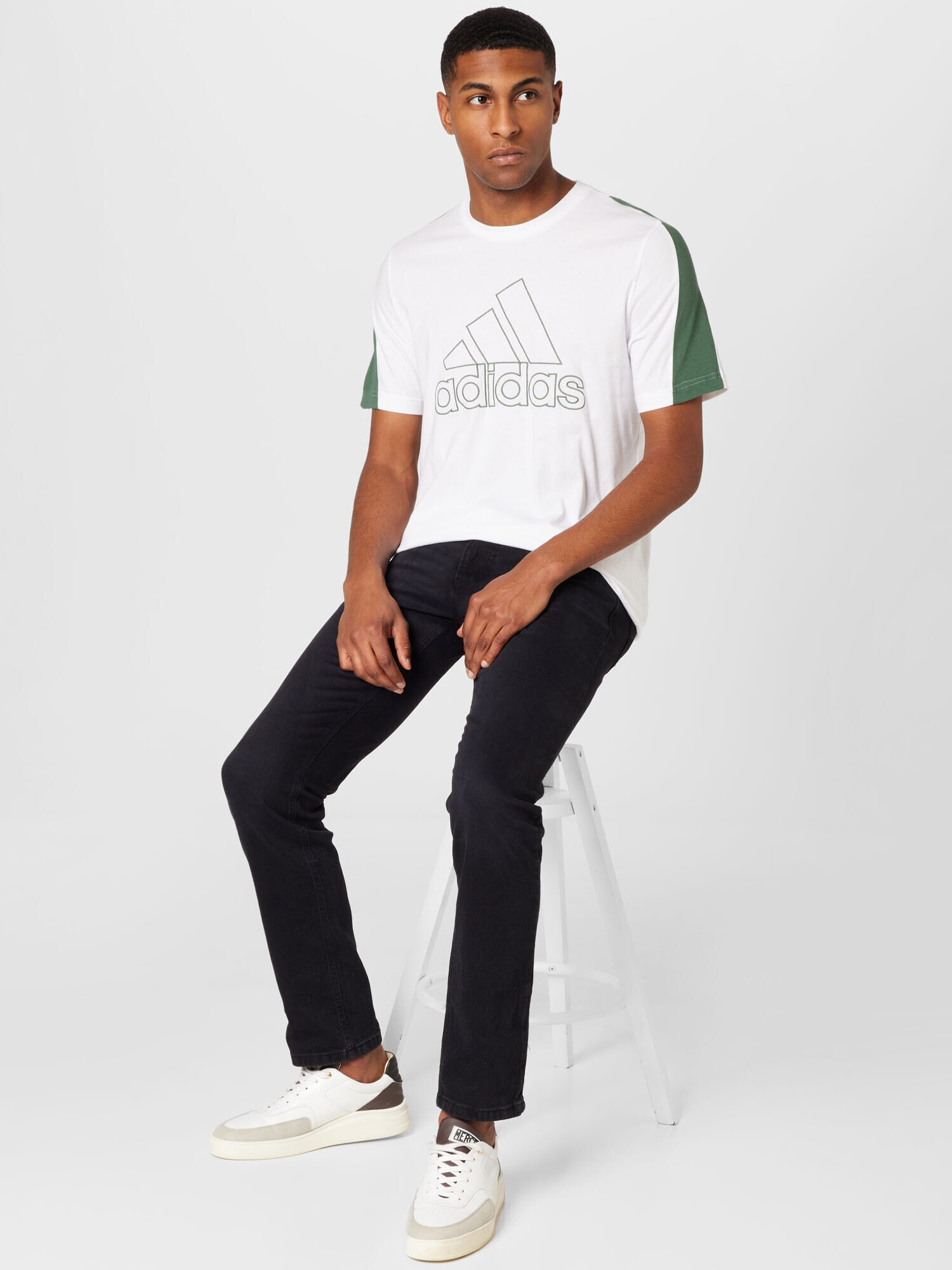 ADIDAS SPORTSWEAR Tricou funcțional verde / alb - Pled.ro