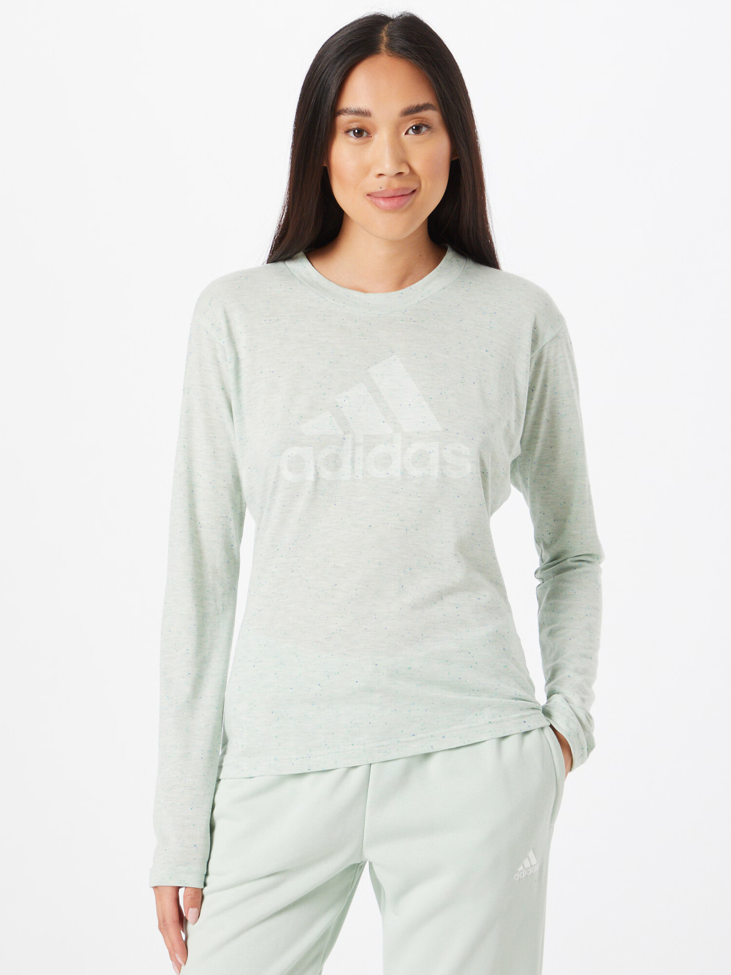 ADIDAS SPORTSWEAR Tricou funcțional verde pastel / alb - Pled.ro