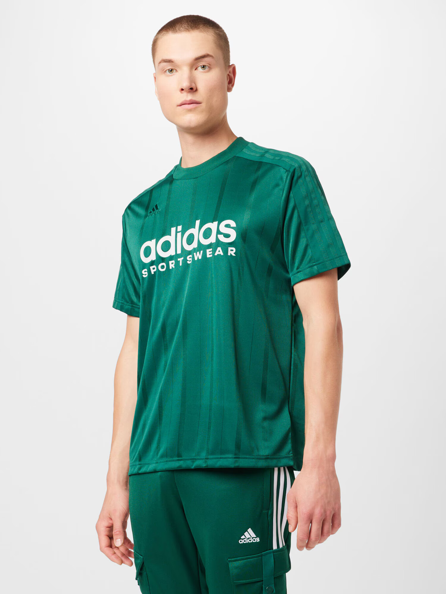 ADIDAS SPORTSWEAR Tricou funcțional 'Tiro' verde smarald / alb - Pled.ro