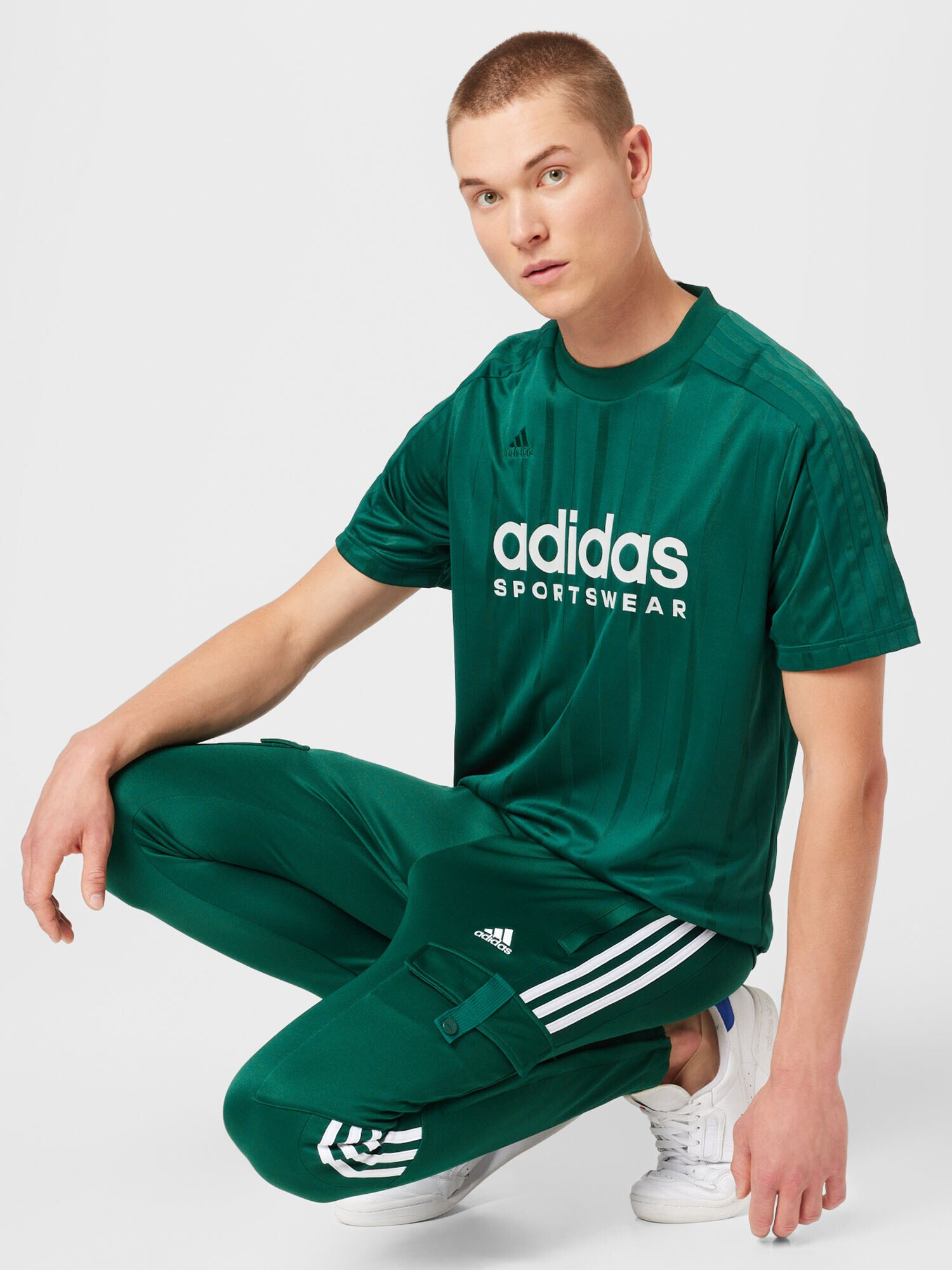 ADIDAS SPORTSWEAR Tricou funcțional 'Tiro' verde smarald / alb - Pled.ro