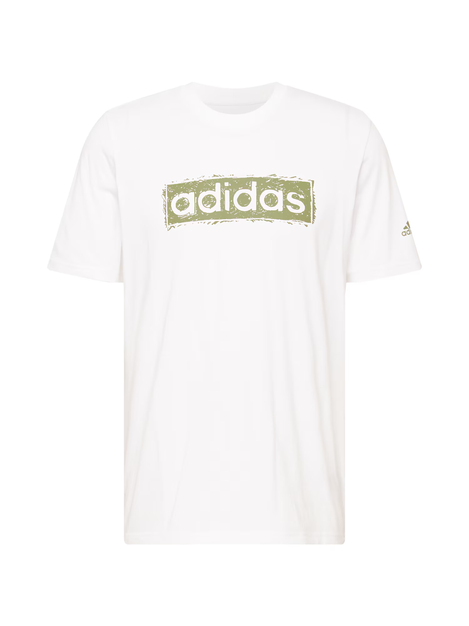 ADIDAS SPORTSWEAR Tricou funcțional verde stuf / alb - Pled.ro