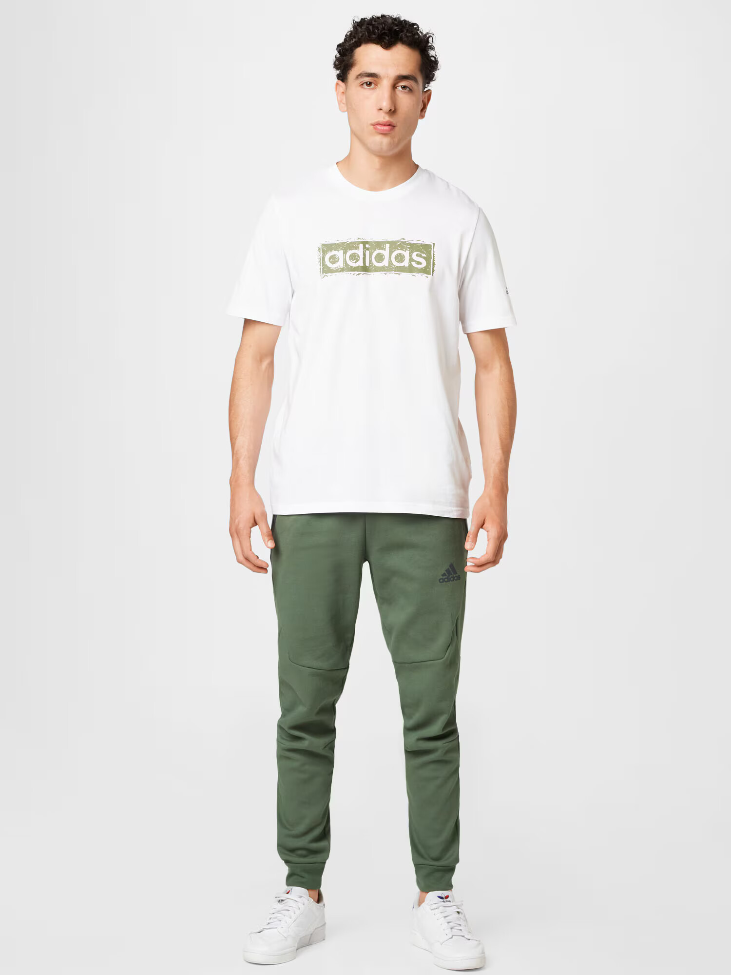 ADIDAS SPORTSWEAR Tricou funcțional verde stuf / alb - Pled.ro