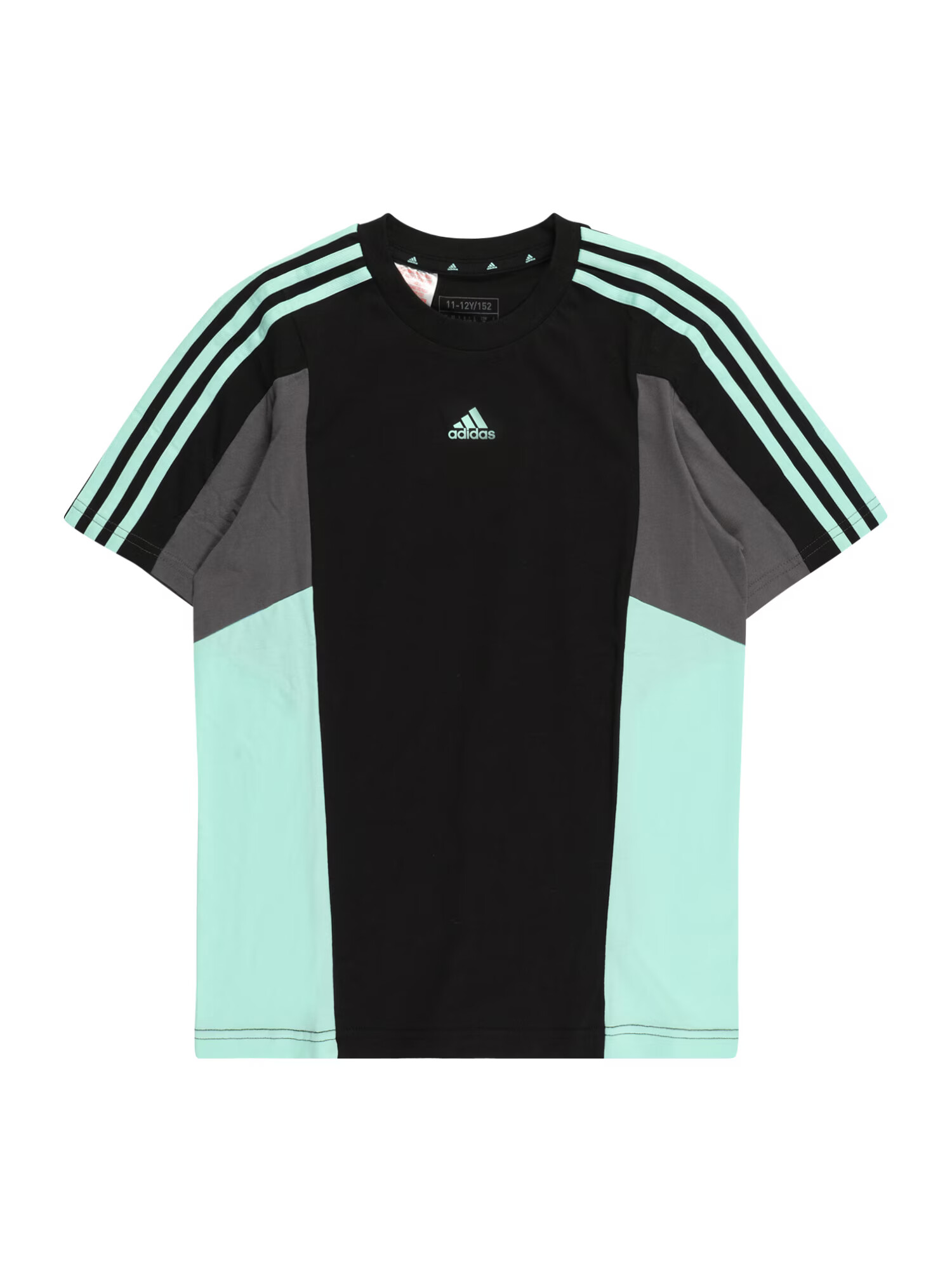 ADIDAS SPORTSWEAR Tricou funcțional gri închis / verde mentă / negru - Pled.ro