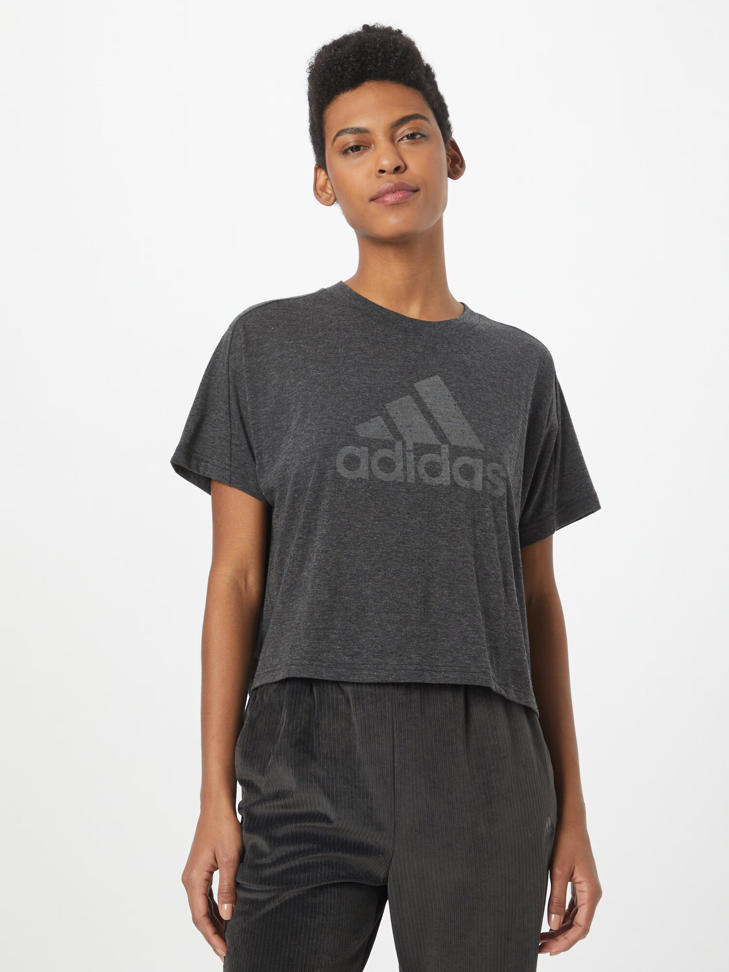 ADIDAS SPORTSWEAR Tricou funcțional 'Future Icons Winners' gri / negru amestecat - Pled.ro