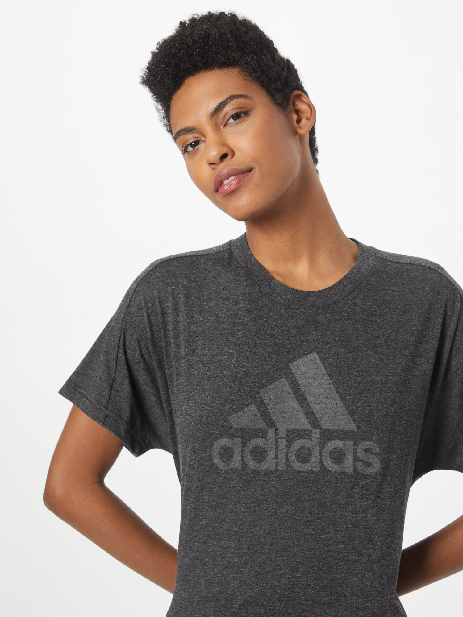 ADIDAS SPORTSWEAR Tricou funcțional 'Future Icons Winners' gri / negru amestecat - Pled.ro