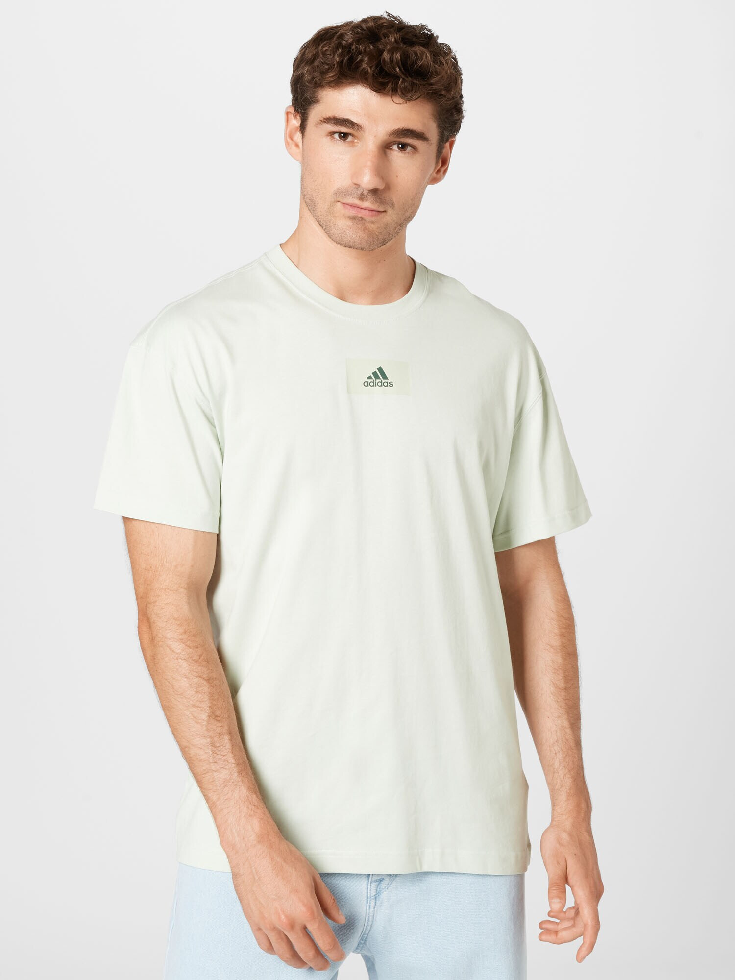 ADIDAS SPORTSWEAR Tricou funcțional 'Essentials Feelvivid Drop Shoulder' verde pastel - Pled.ro