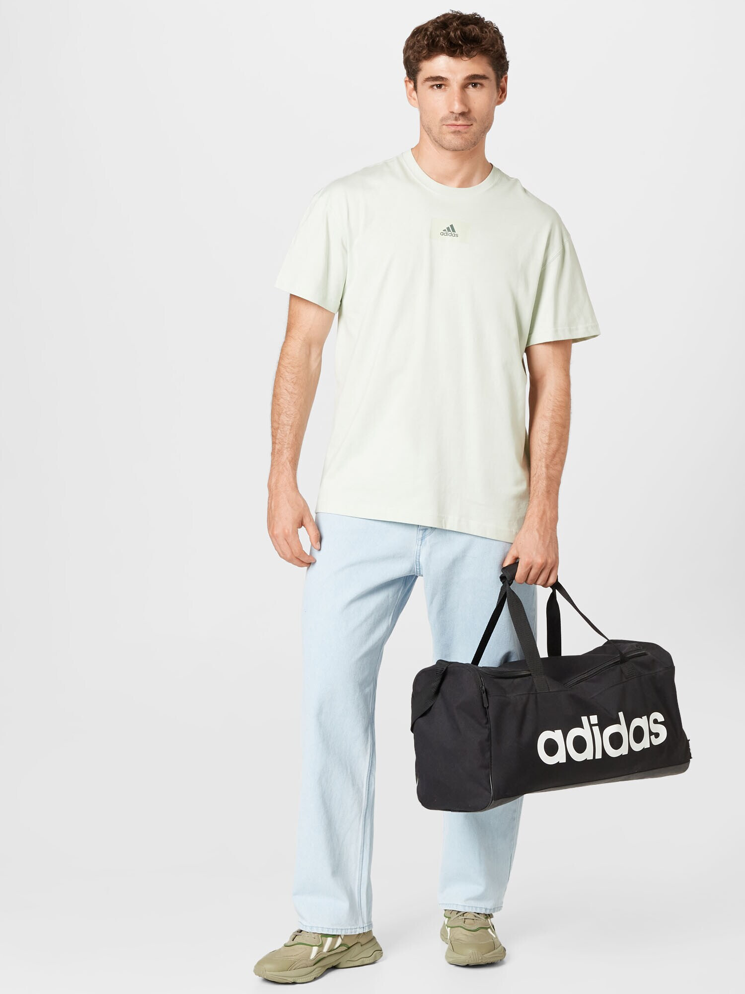 ADIDAS SPORTSWEAR Tricou funcțional 'Essentials Feelvivid Drop Shoulder' verde pastel - Pled.ro