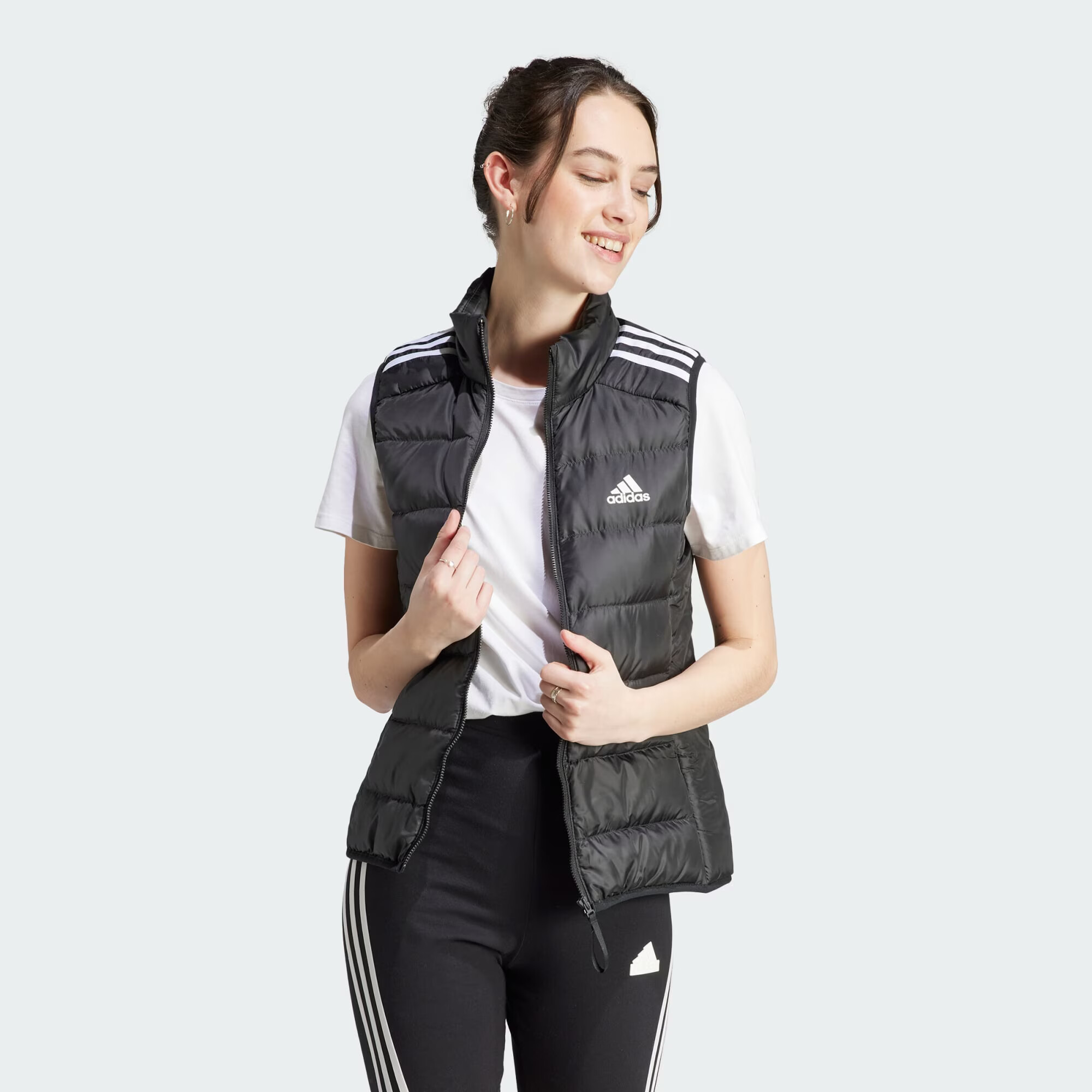 ADIDAS SPORTSWEAR Vestă 'Essentials' negru / alb - Pled.ro