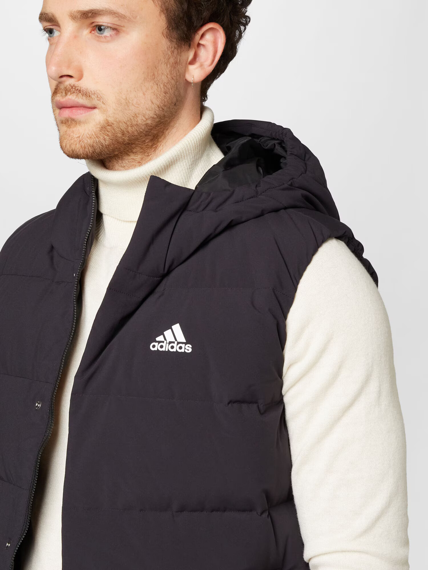 ADIDAS SPORTSWEAR Vestă sport 'Helionic Down' negru / alb - Pled.ro