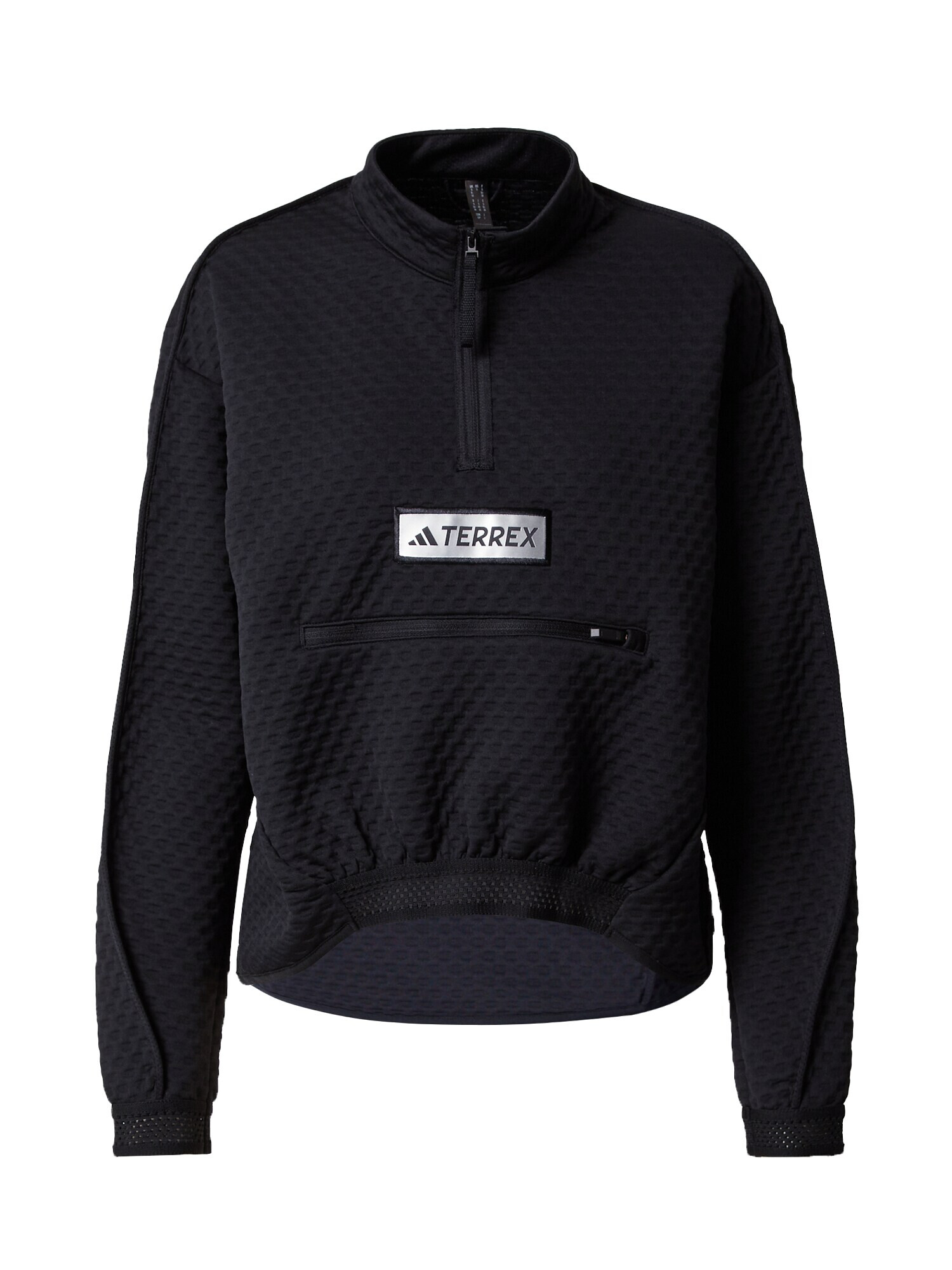 ADIDAS TERREX Pulover 'Utilitas Fleece' negru / alb - Pled.ro