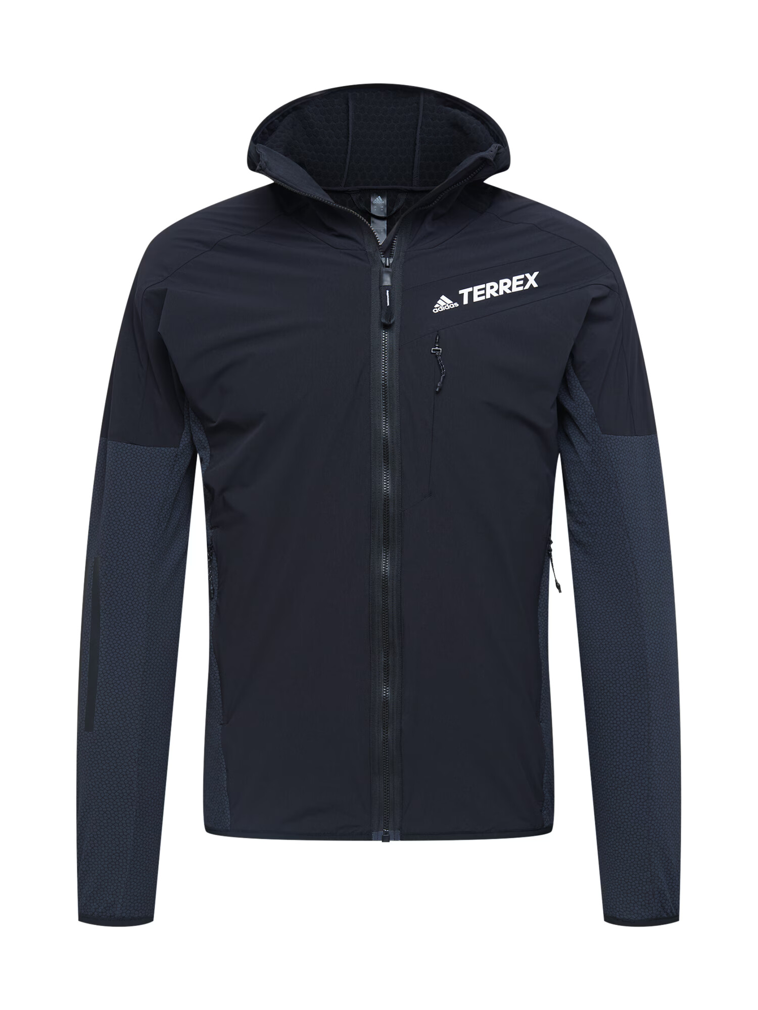 ADIDAS TERREX Jachetă fleece funcțională 'Techrock Flooce Wind ' gri / negru / alb - Pled.ro