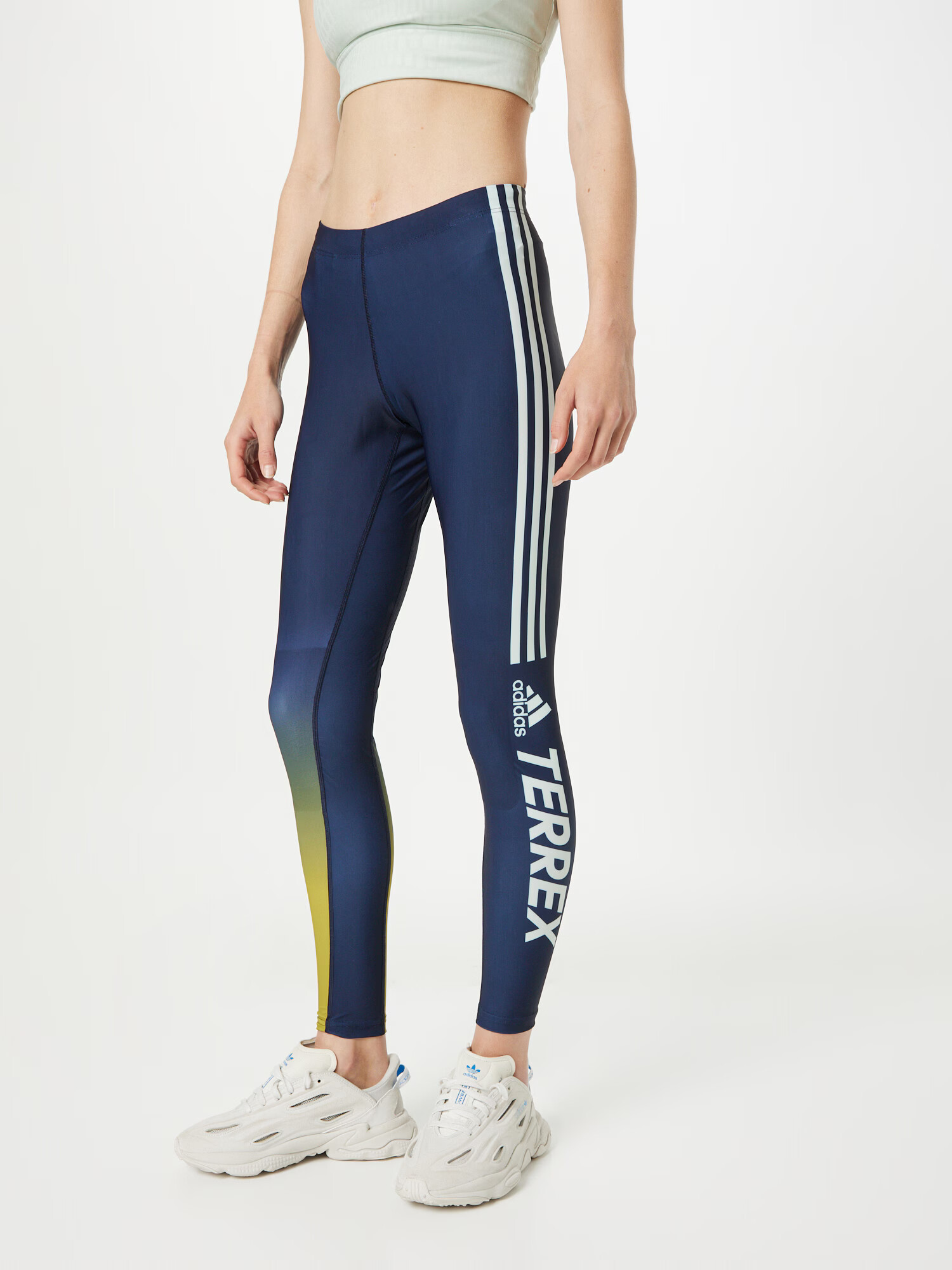 ADIDAS TERREX Pantaloni sport 'Agravic XC Race' albastru / portocaliu / alb - Pled.ro