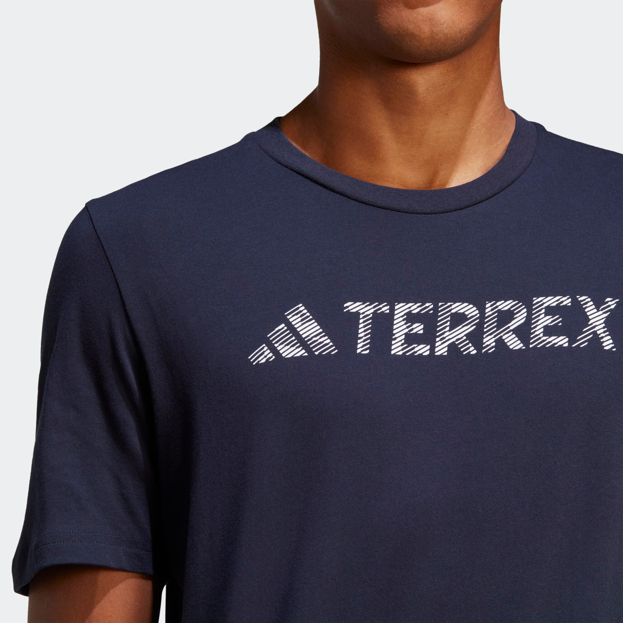 ADIDAS TERREX Tricou funcțional 'Classic' albastru închis / alb - Pled.ro