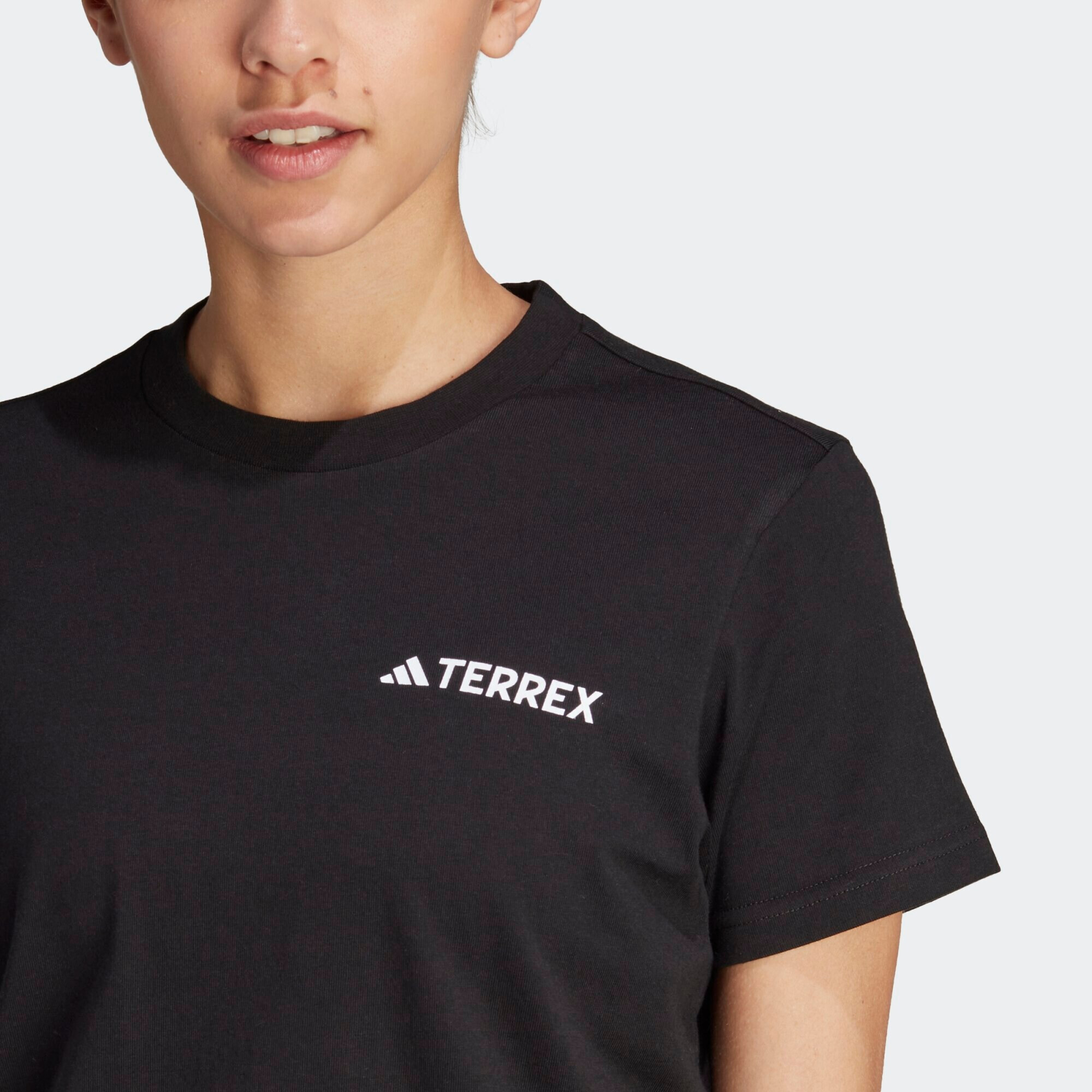 ADIDAS TERREX Tricou funcțional 'Graphic Mtn' negru / alb - Pled.ro