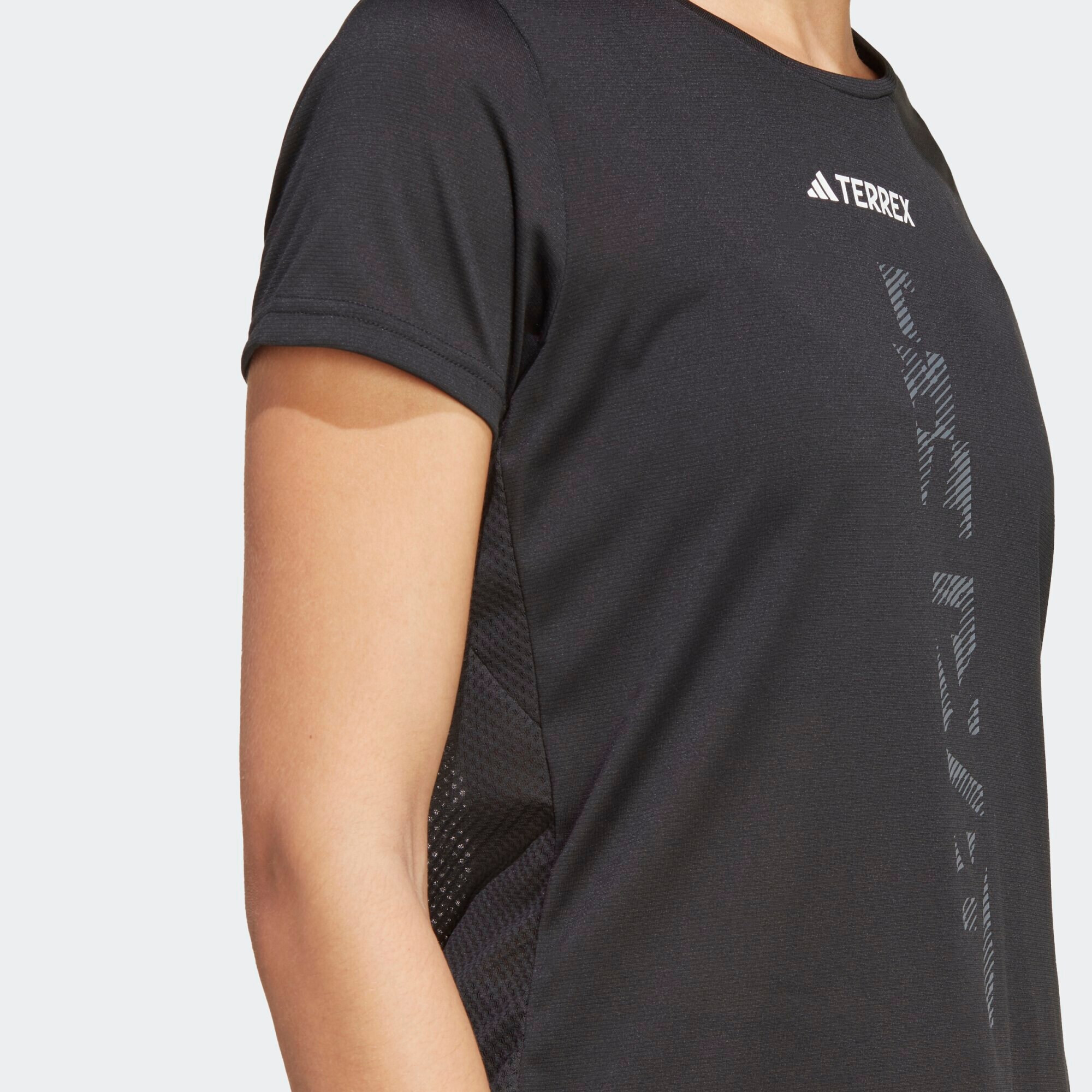 ADIDAS TERREX Tricou funcțional 'Agravic' gri piatră / negru / alb - Pled.ro