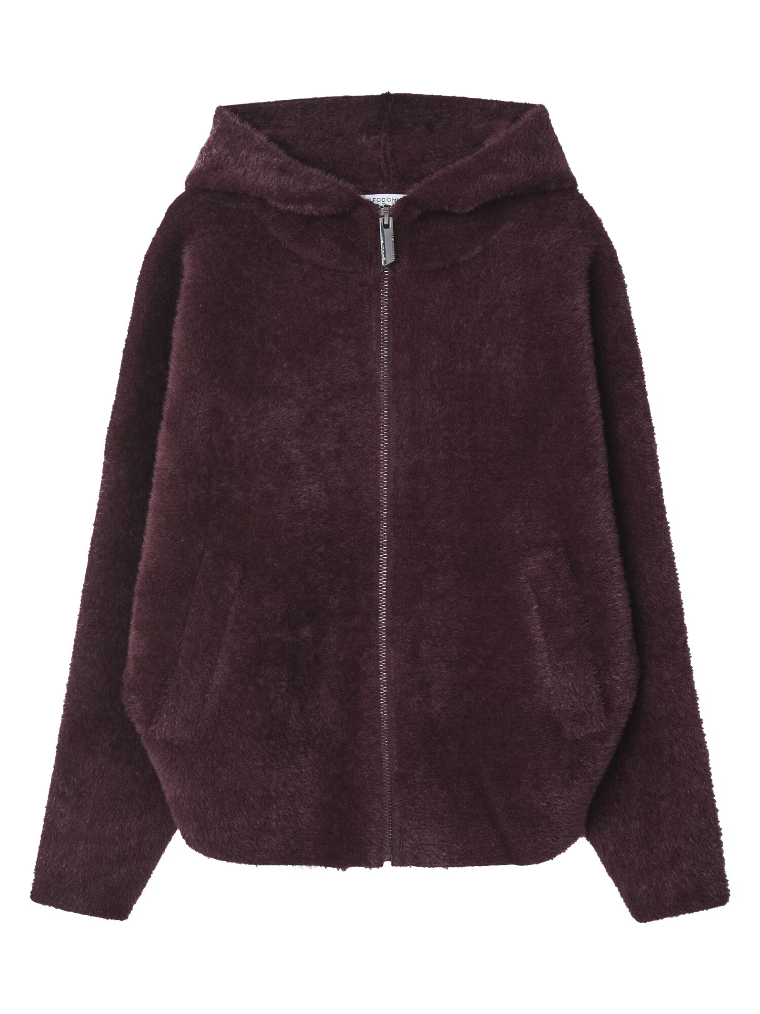 Adolfo Dominguez Jachetă fleece roșu bordeaux / roșu burgundy - Pled.ro