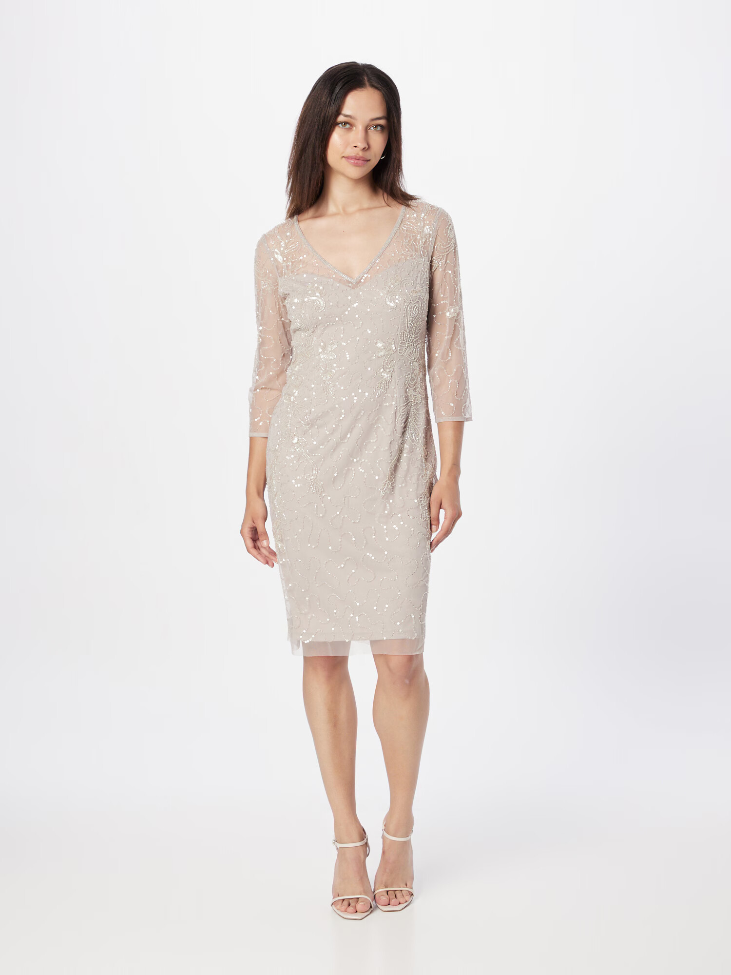 Adrianna Papell Rochie de cocktail bej - Pled.ro