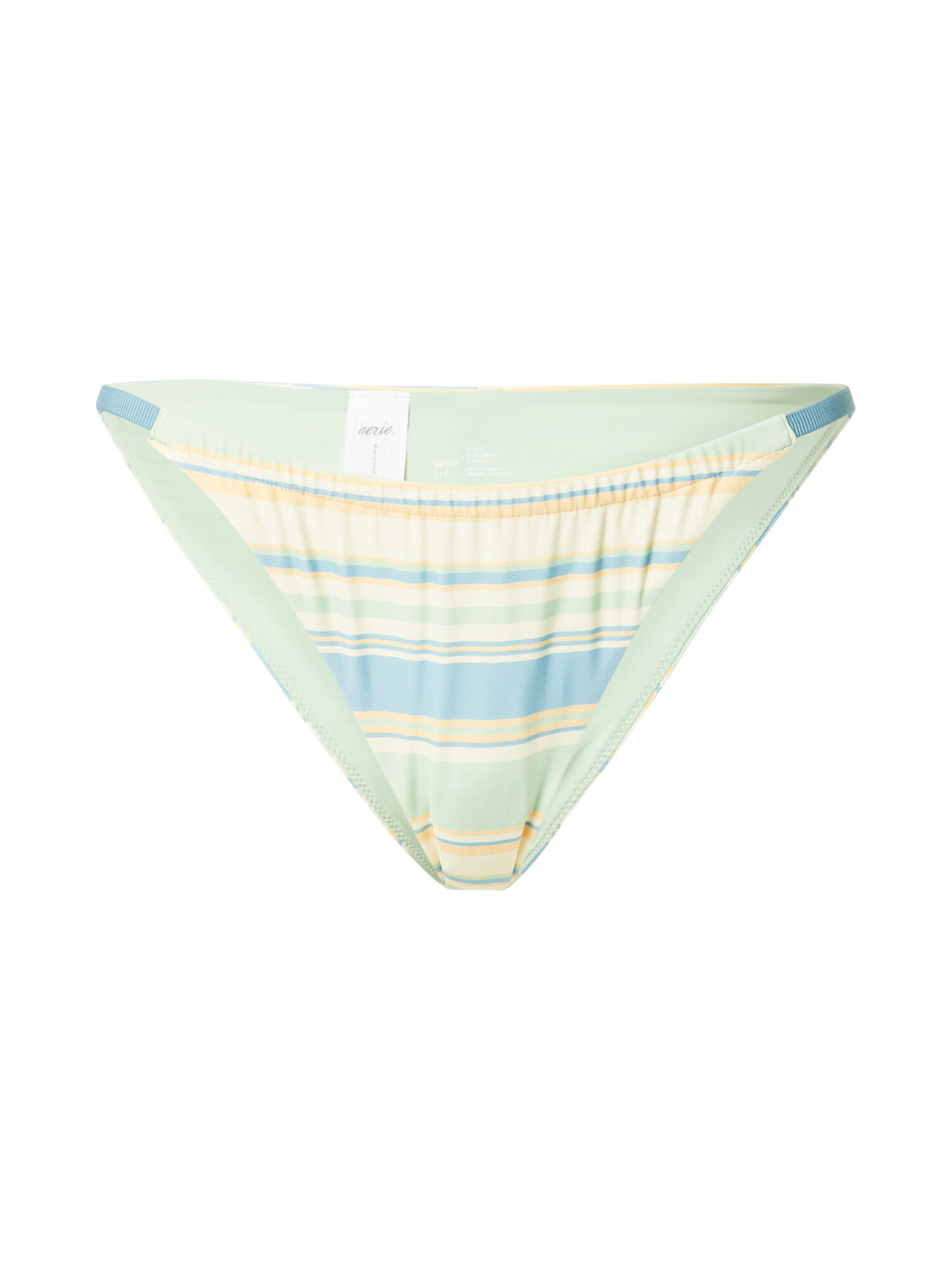 AERIE Slip costum de baie azuriu / galben auriu / verde mentă / alb - Pled.ro