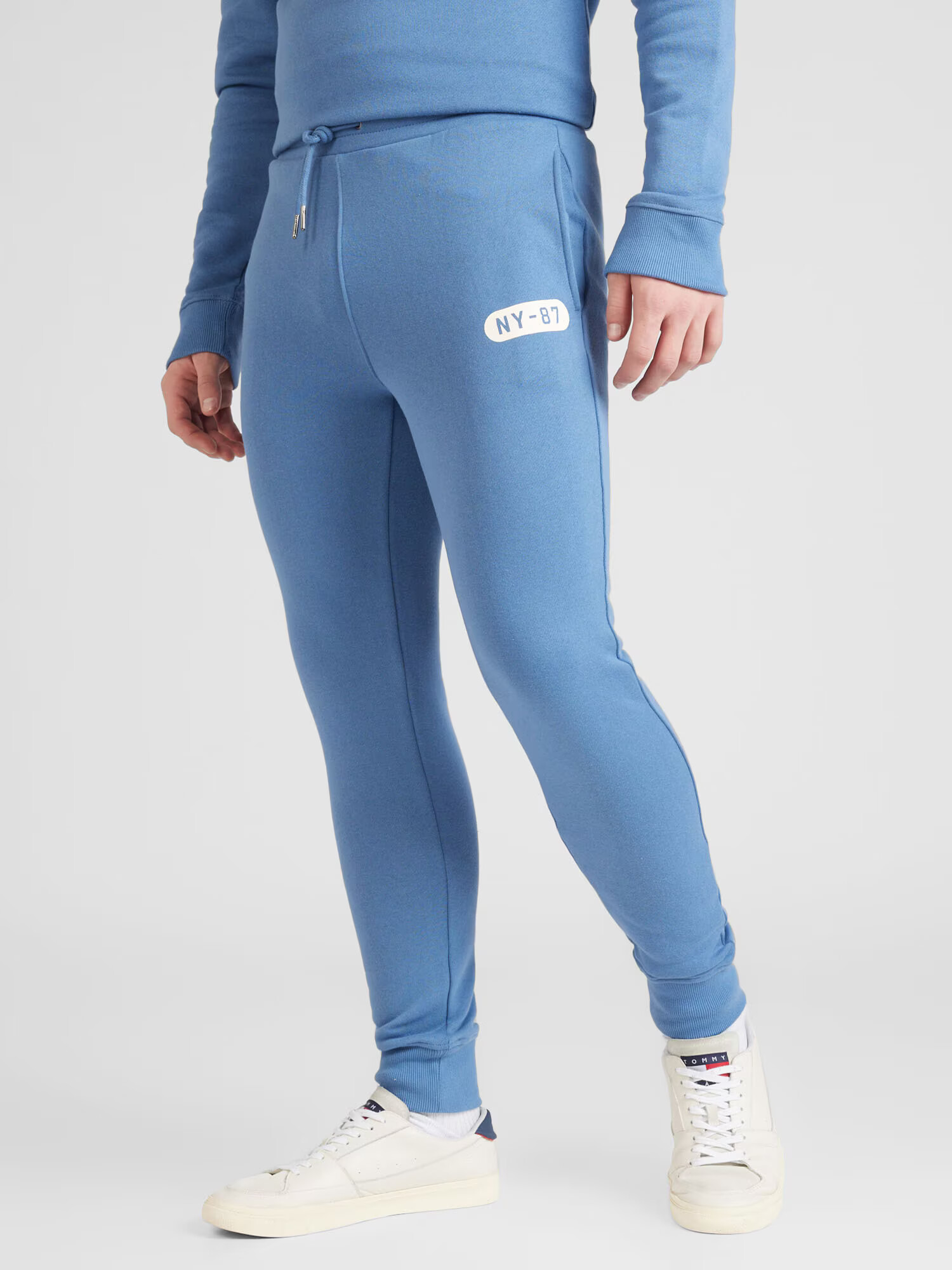 AÉROPOSTALE Pantaloni sport 'N7-87' azuriu / alb - Pled.ro