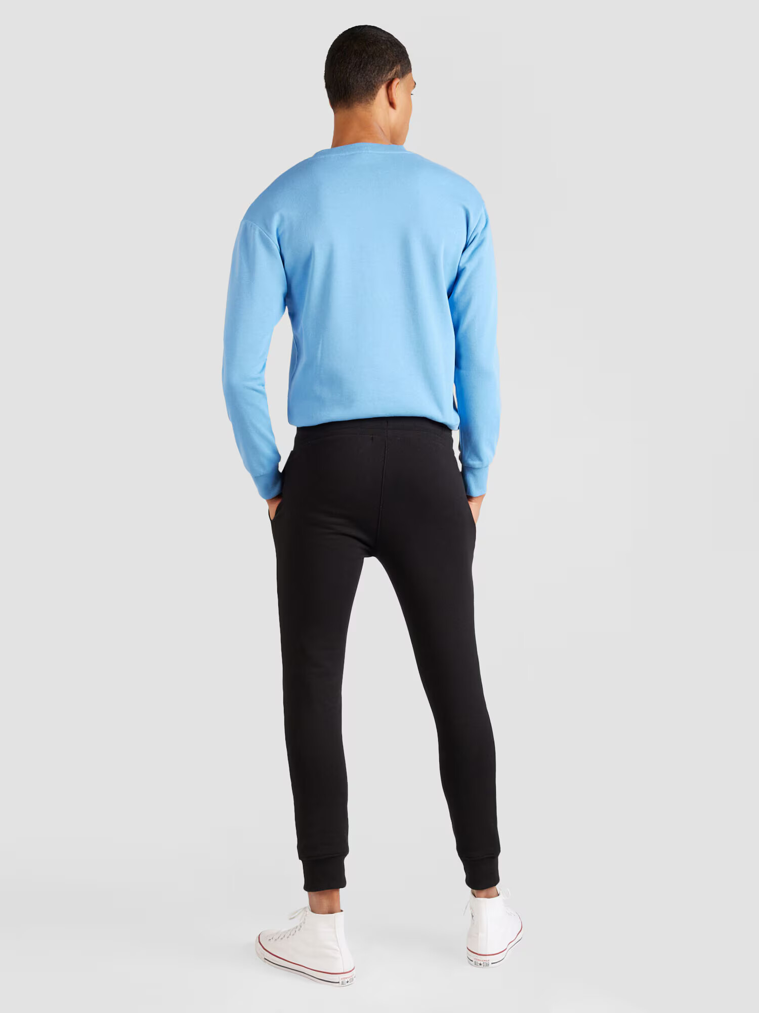 AÉROPOSTALE Pantaloni sport negru / alb - Pled.ro