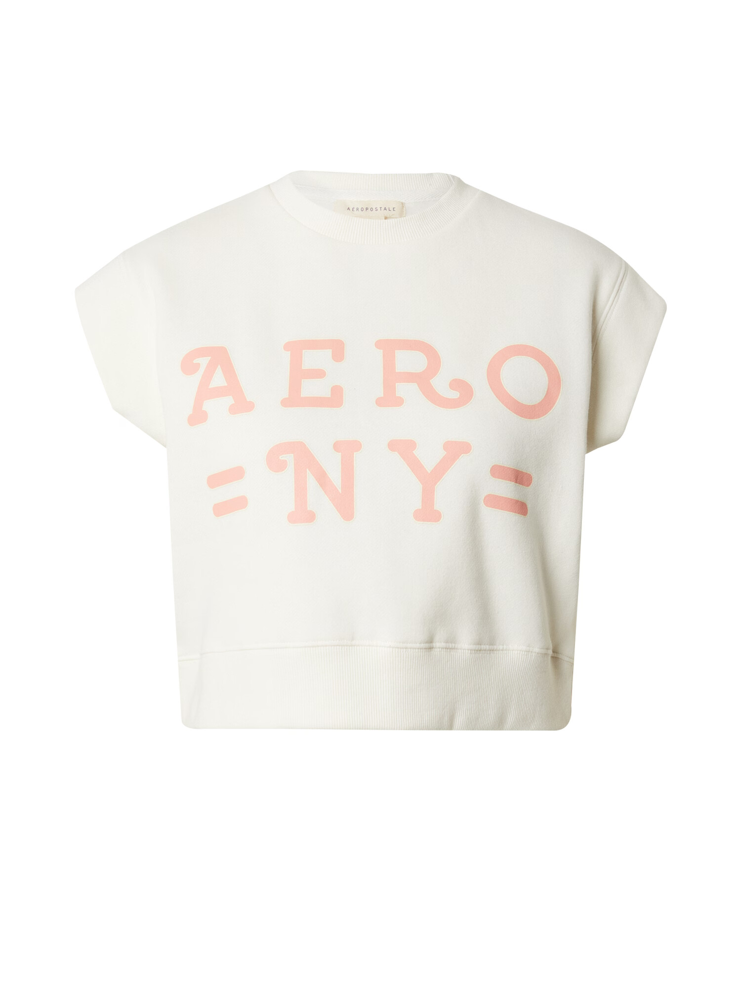 AÉROPOSTALE Tricou 'AERO NY' portocaliu caisă / alb murdar - Pled.ro