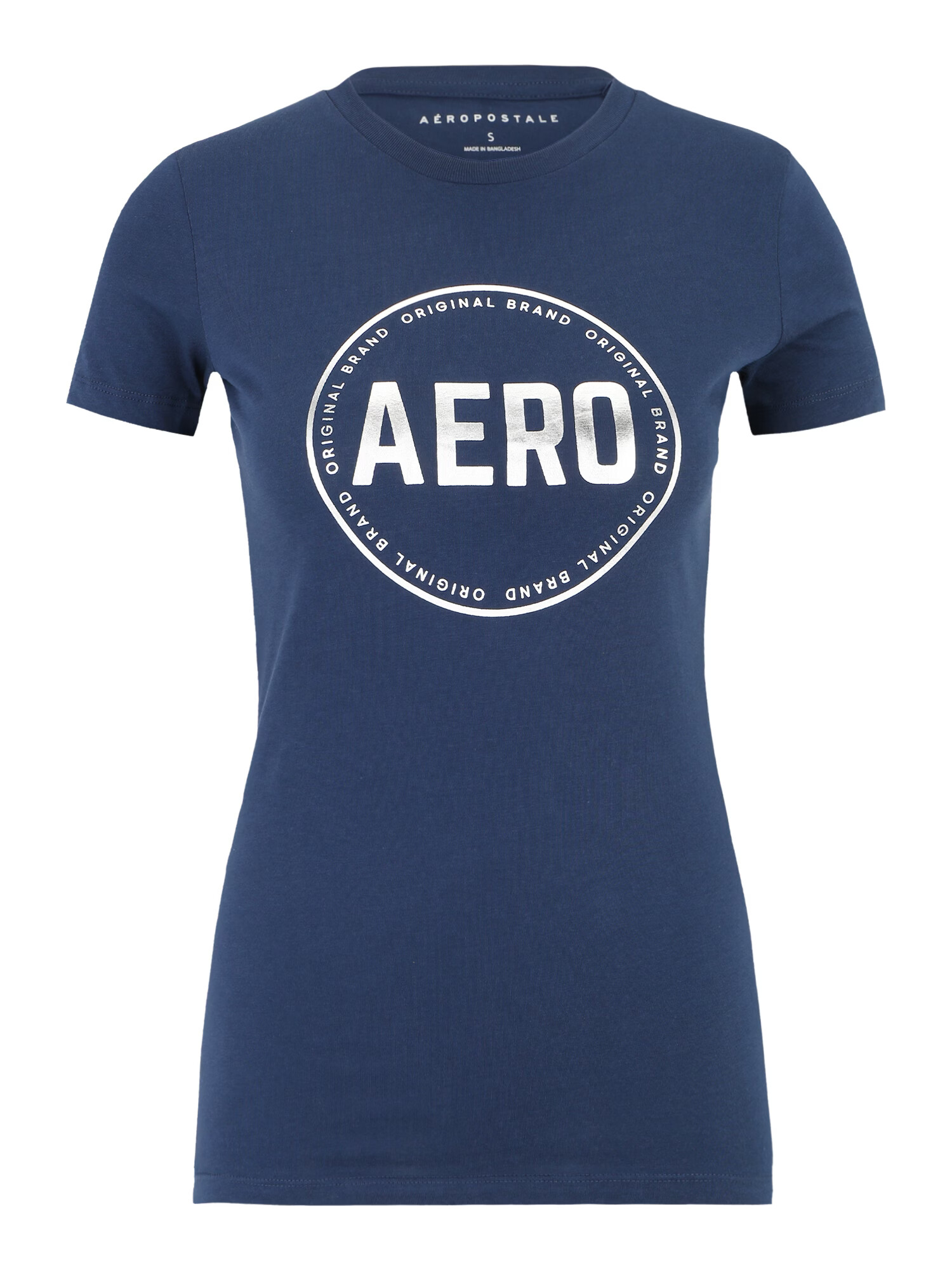 AÉROPOSTALE Tricou bleumarin / argintiu - Pled.ro