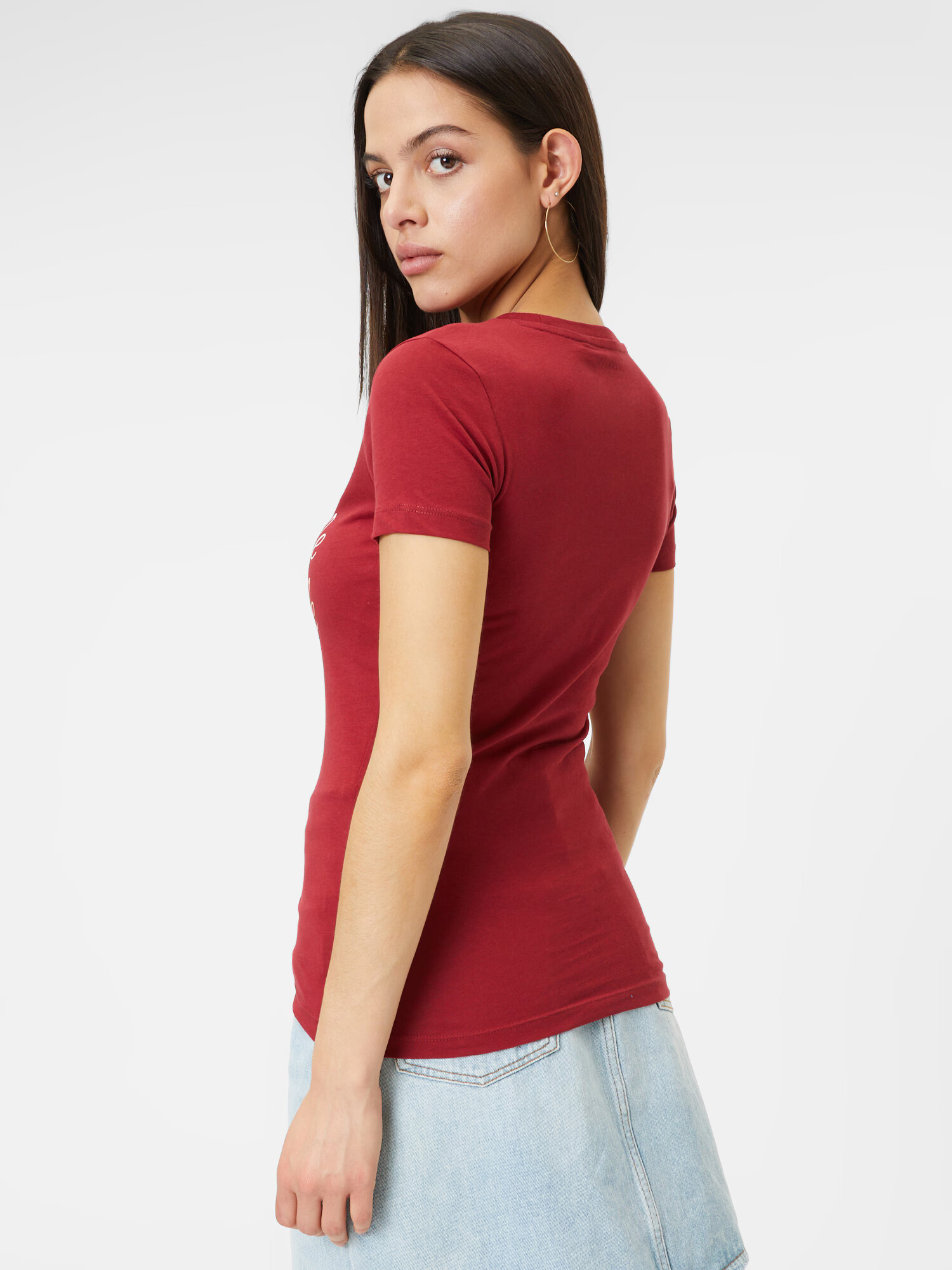 AÉROPOSTALE Tricou 'JUNE' bej / roz / roșu burgundy / alb - Pled.ro