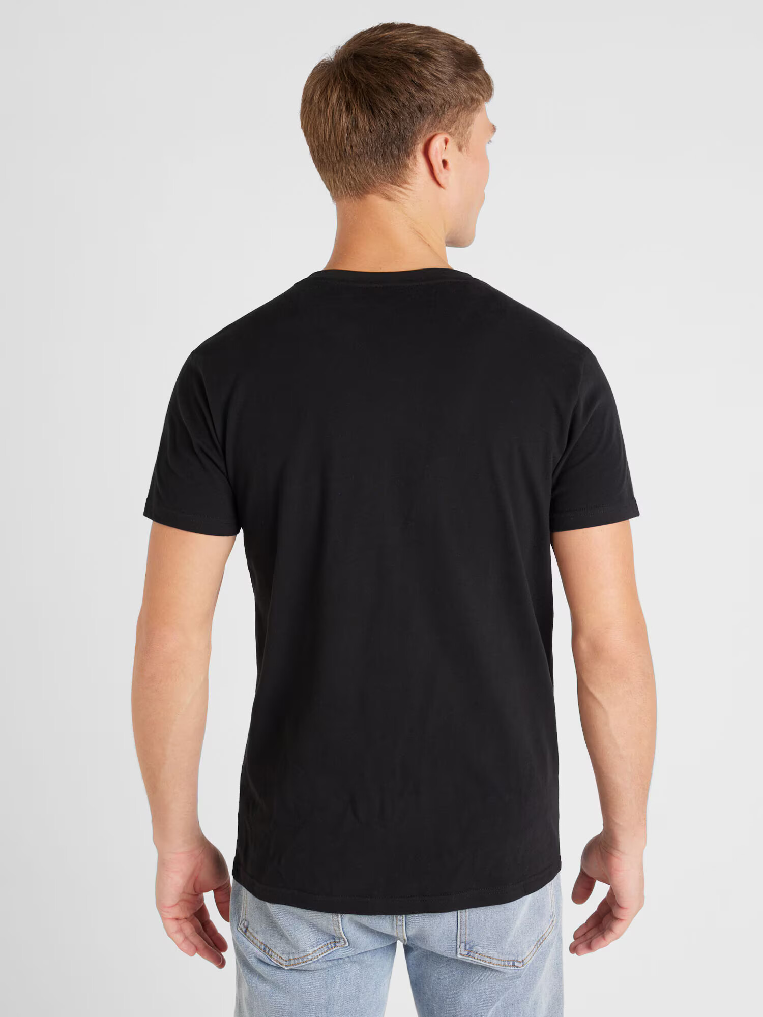 AÉROPOSTALE Tricou negru / alb - Pled.ro