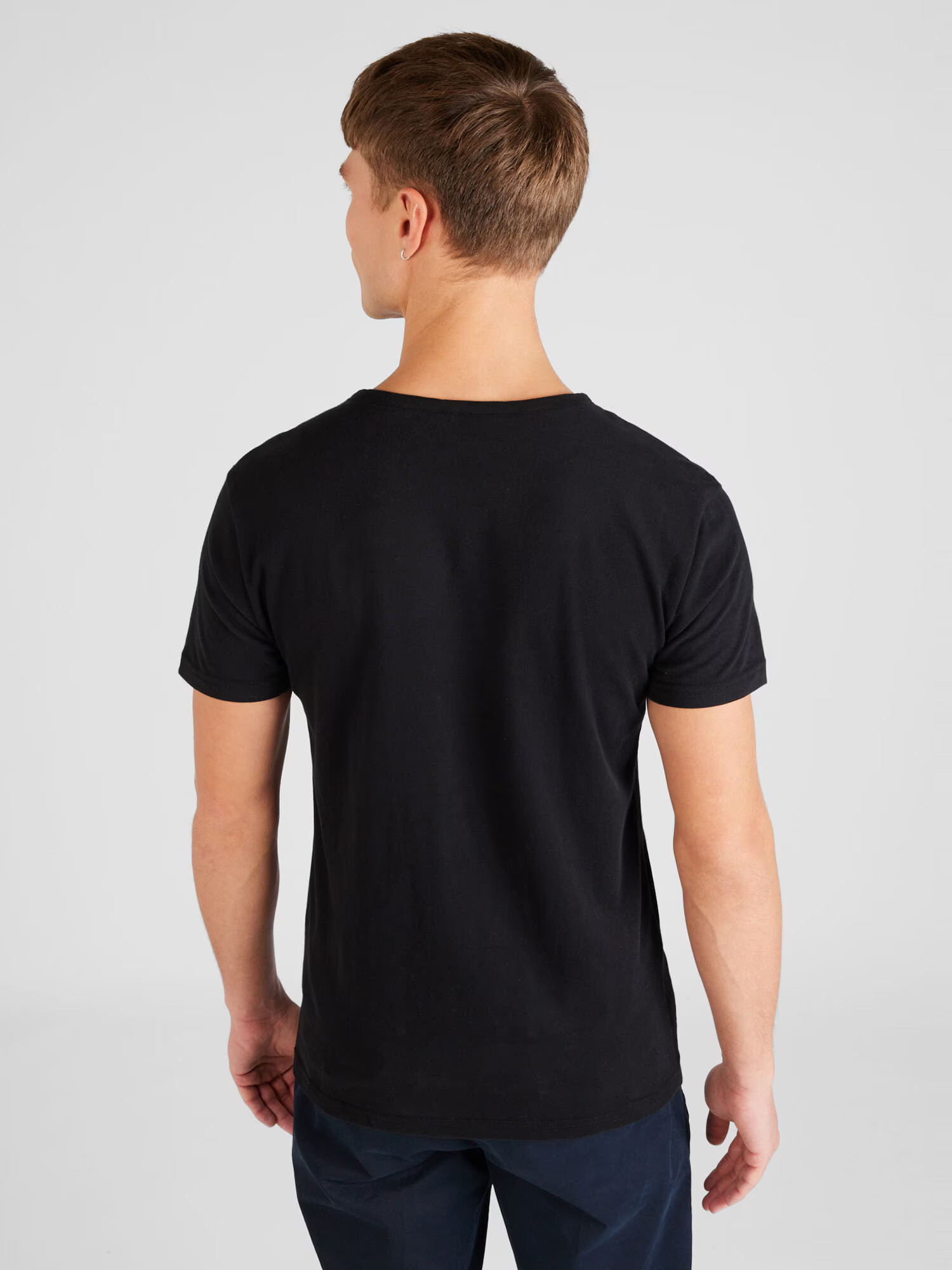 AÉROPOSTALE Tricou negru / alb - Pled.ro