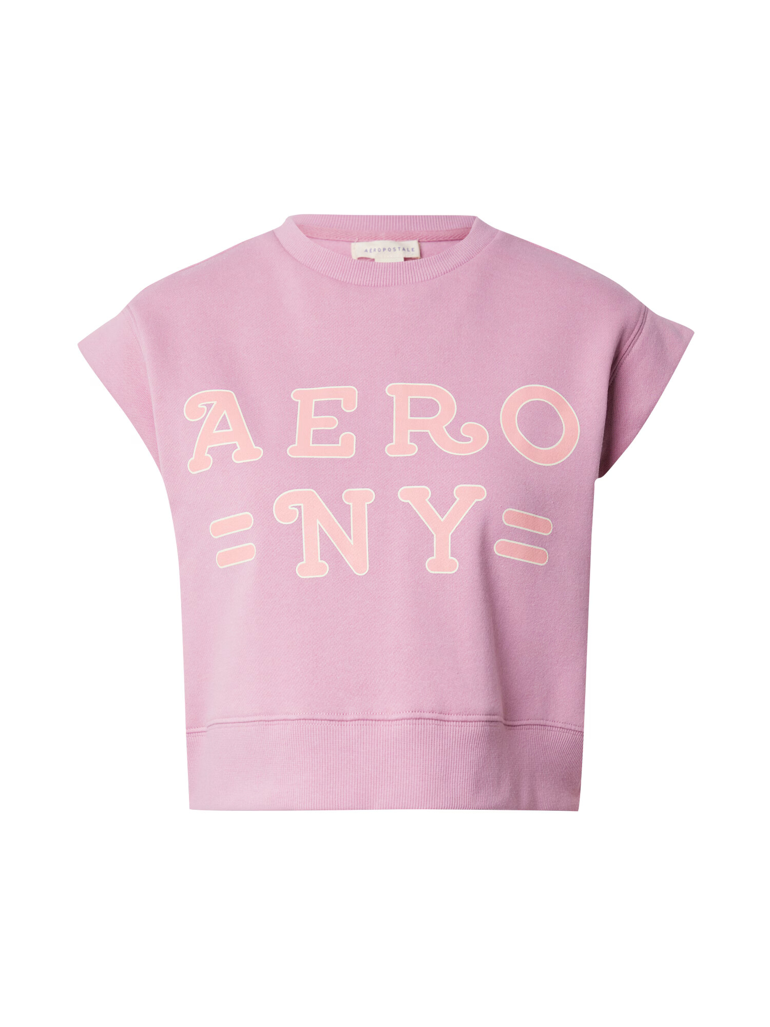 AÉROPOSTALE Tricou 'NY' mauve / portocaliu deschis / alb - Pled.ro