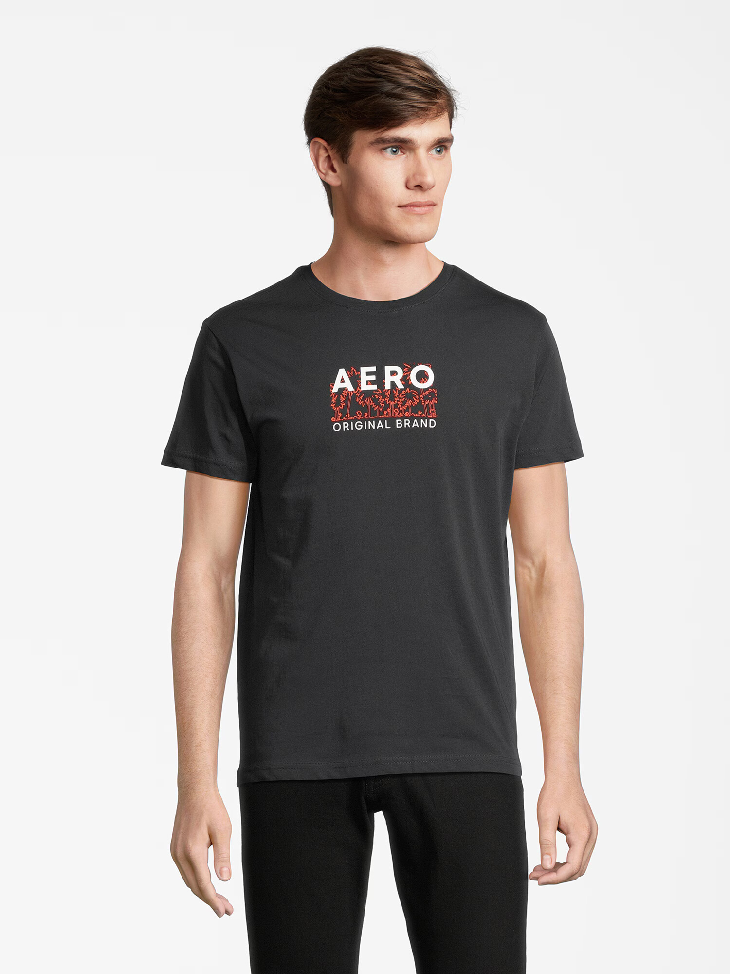 AÉROPOSTALE Tricou roșu / negru / alb - Pled.ro