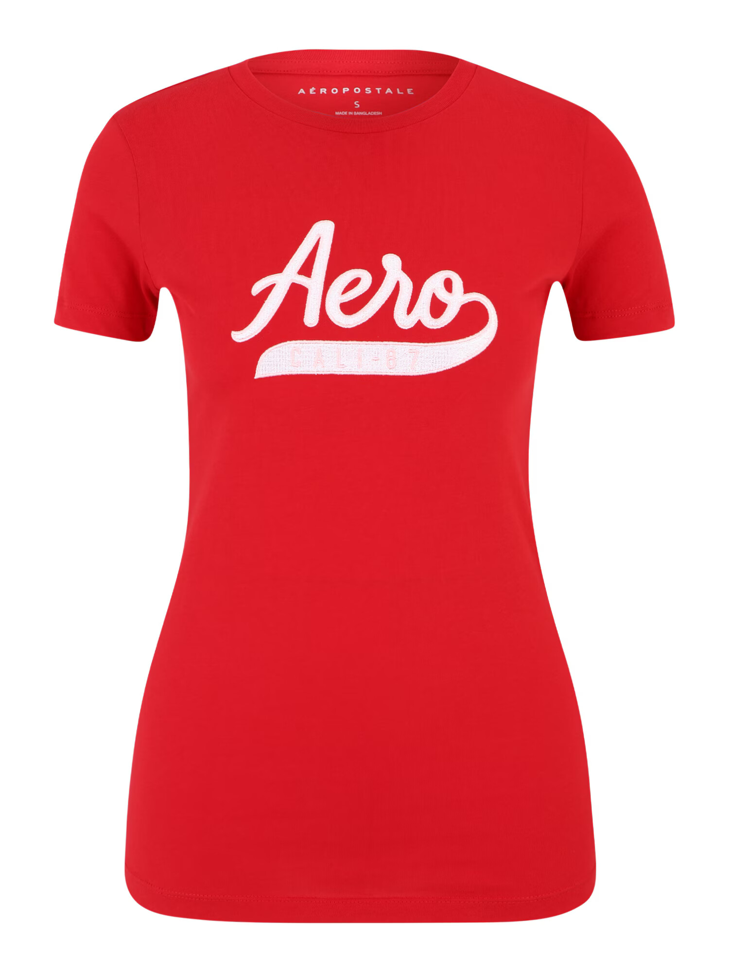 AÉROPOSTALE Tricou roz / roși aprins / alb - Pled.ro